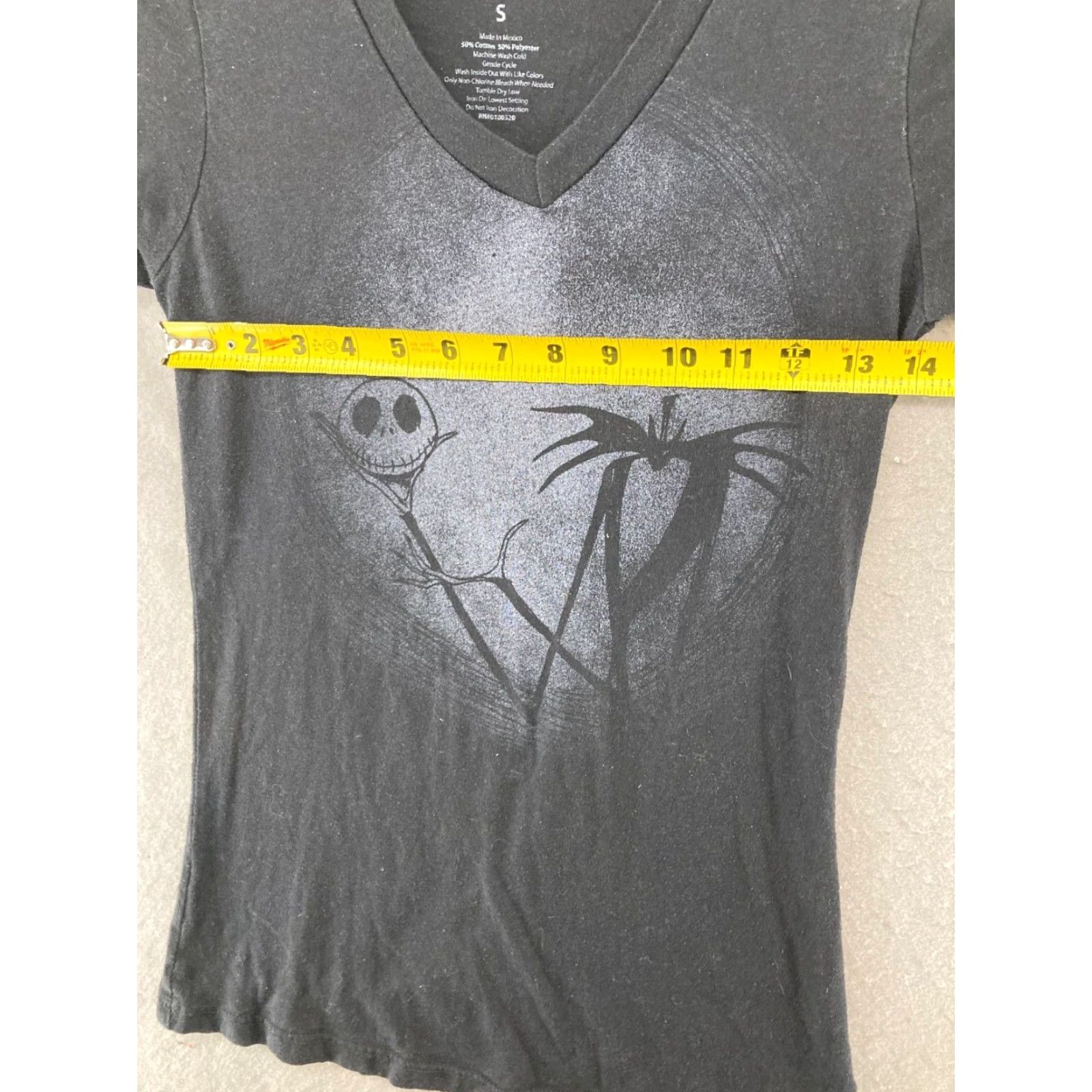 Vintage Nightmare Before Christmas Womens Small Black Shirt Jack Skellington Size S / US 4 / IT 40 - 3 Thumbnail