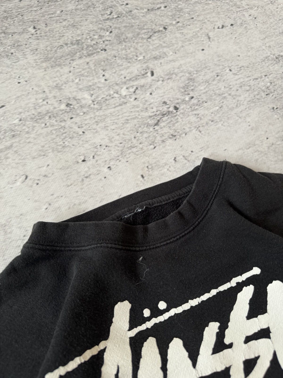Stussy × Vintage STUSSY CENTER HAFT LOGO OVERSIZE BAGGY FIT SWEATSHIRT Size US M / EU 48-50 / 2 - 6 Thumbnail