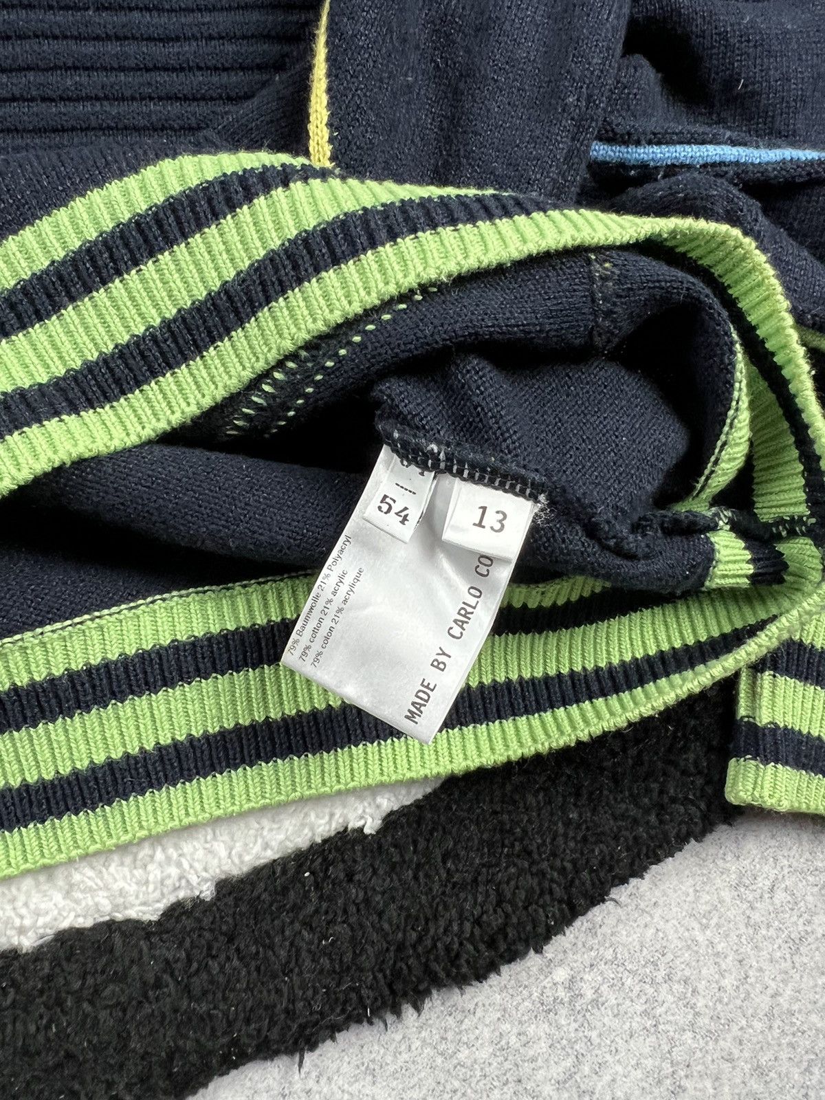 Carlo Colucci Vintage Carlo Colucci 3D Coogi Style Cable Knit Boxy Sweater Size US L / EU 52-54 / 3 - 5 Thumbnail