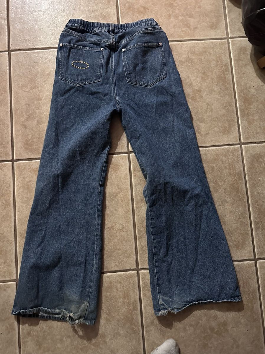 Japanese Brand AFB studded flared denim Size US 32 / EU 48 - 2 Thumbnail