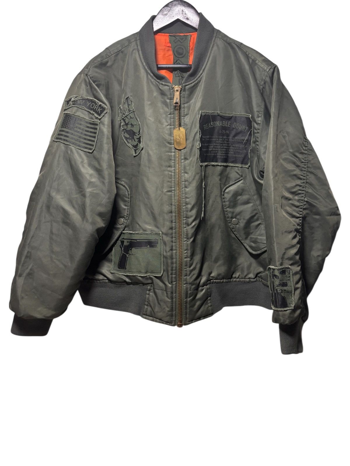 MadeWorn MadeWorn × Roc 96 Reasonable Doubt Military Bomber Jacket Size US S / EU 44-46 / 1 - 1 Thumbnail