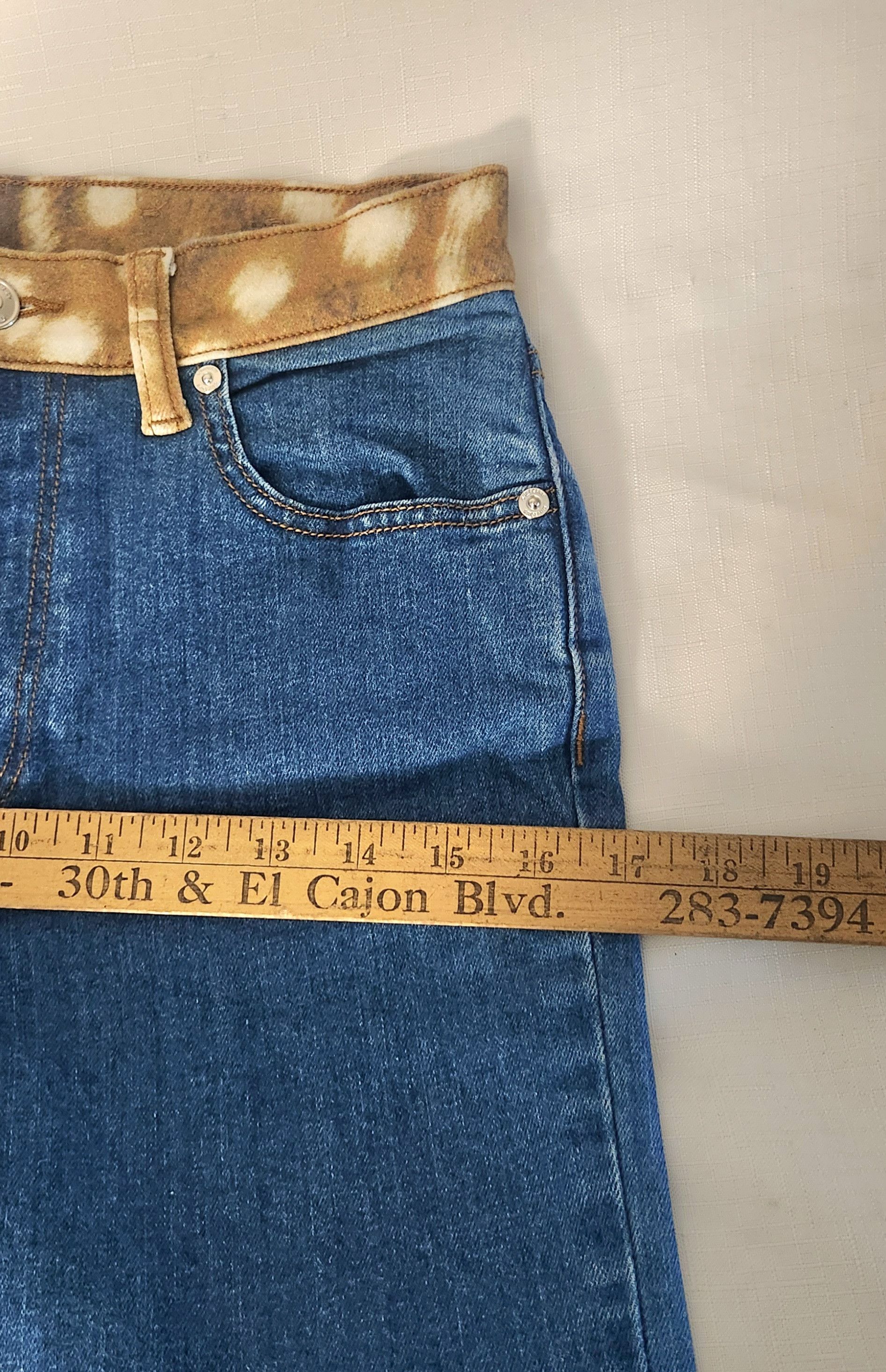 Burberry × Designer Burberry Bambi Ladies 26 Waisted Logo Patch Mid-rise Skinny Size 26" / US 2 / IT 38 - 8 Thumbnail