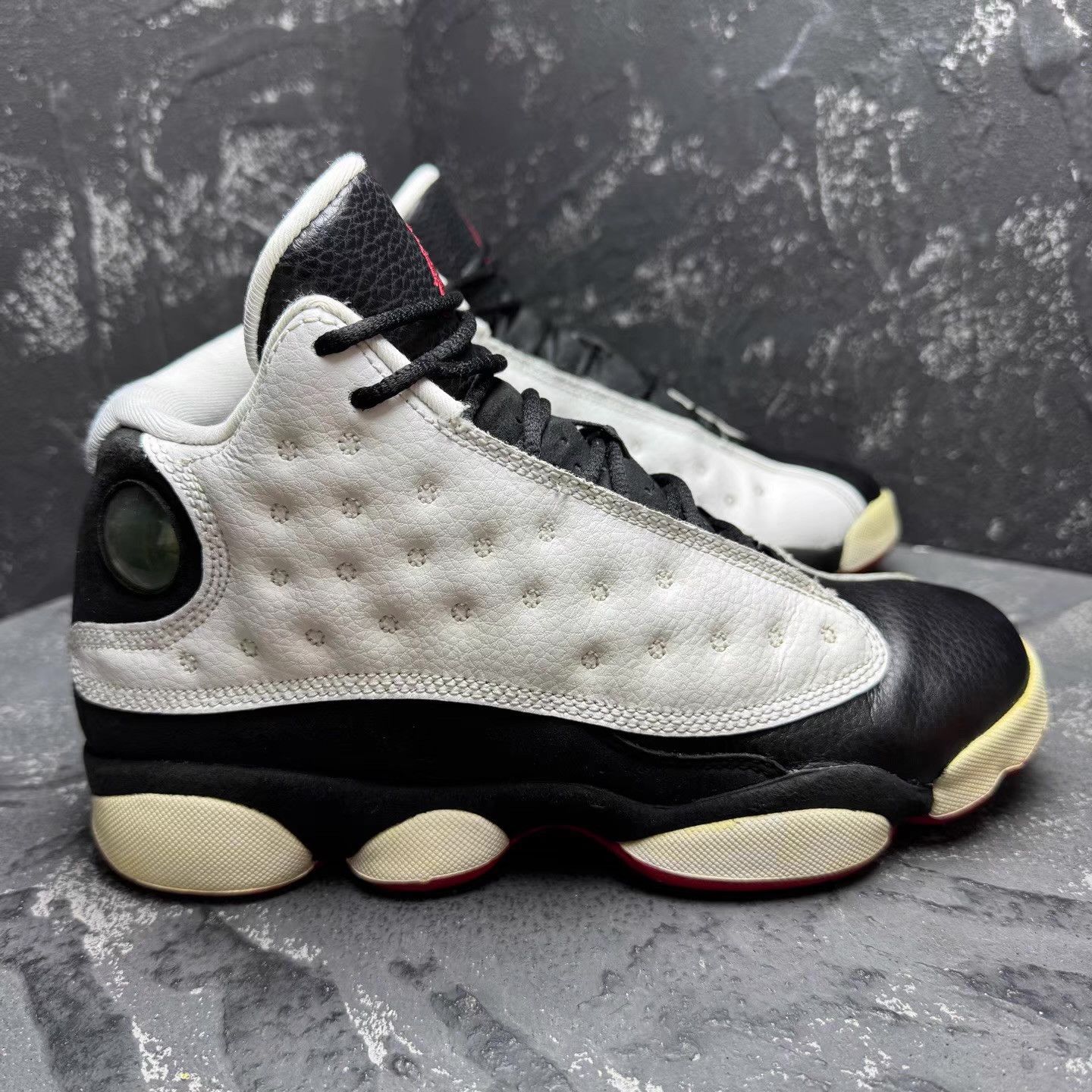 Nike Air Jordan 13 Black & White Panda Q10 Size US 8.5 / IT 38.5 - 5 Thumbnail