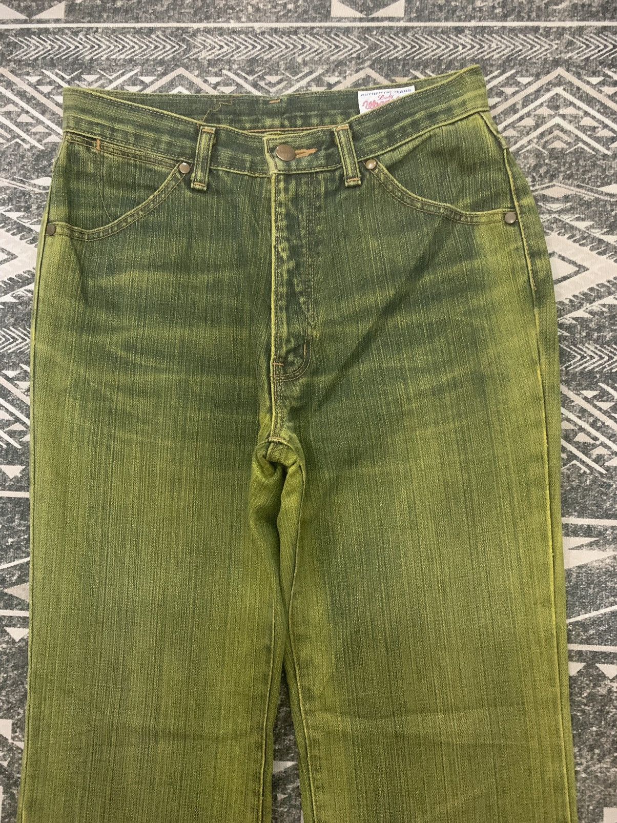 Wrangler 90s WRANGLER WESTERN FLARE PANT RARE COLOUR Size 27" / US 4 / IT 40 - 4 Thumbnail