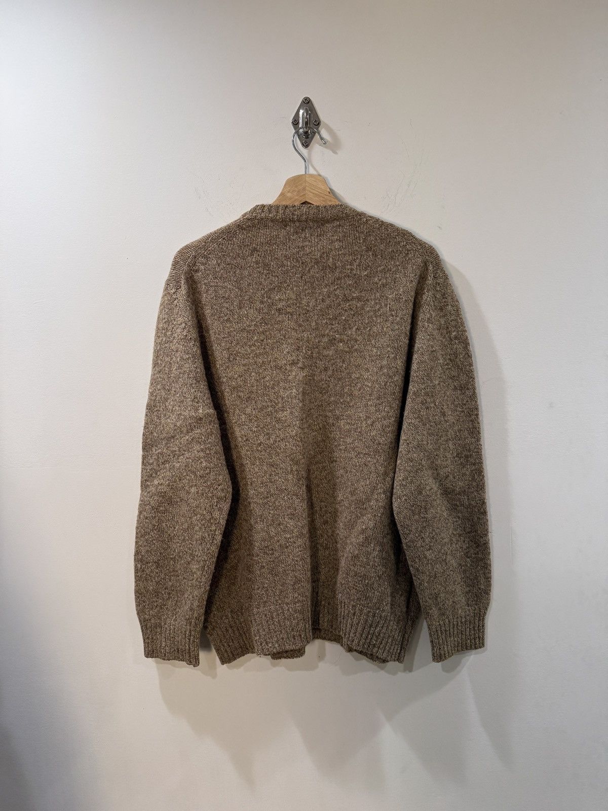 Valentino Vintage Valentino Jeans Brown Wool Knit Sweater Size US L / EU 52-54 / 3 - 3 Thumbnail