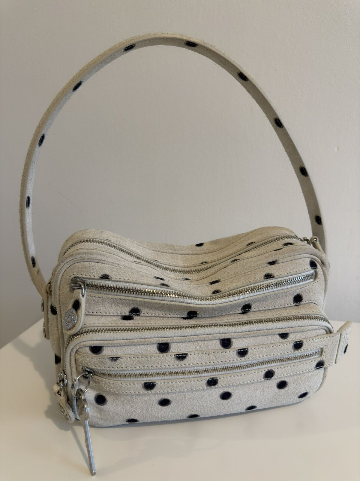 Acne Studios Acne Studios Camero Runway Bag Polka Dot Suede Limited Ed. Size ONE SIZE - 8 Thumbnail
