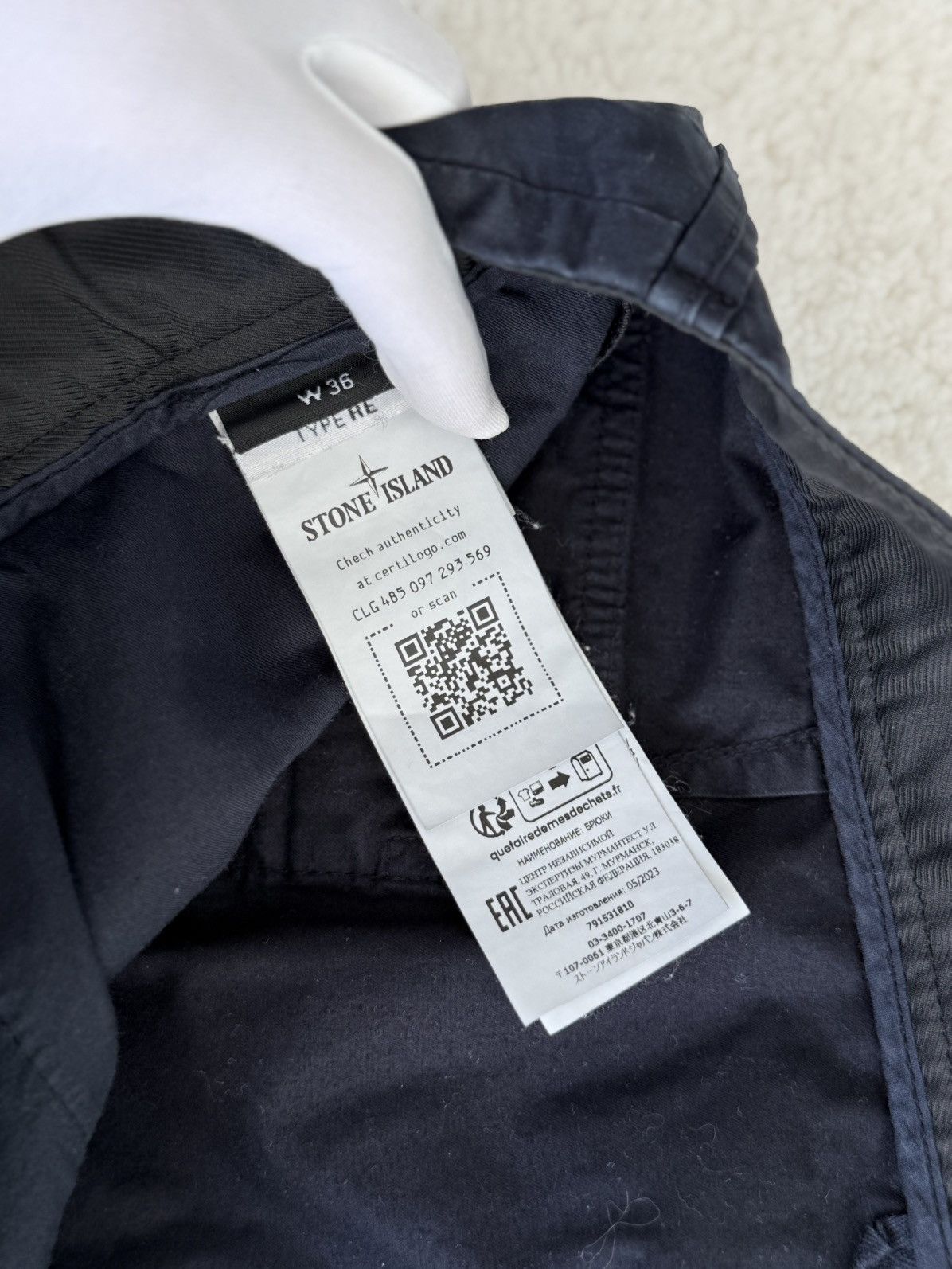 Stone Island Stone Island Cargo Pants Type RE-T Navy Size US 36 / EU 52 - 13 Thumbnail
