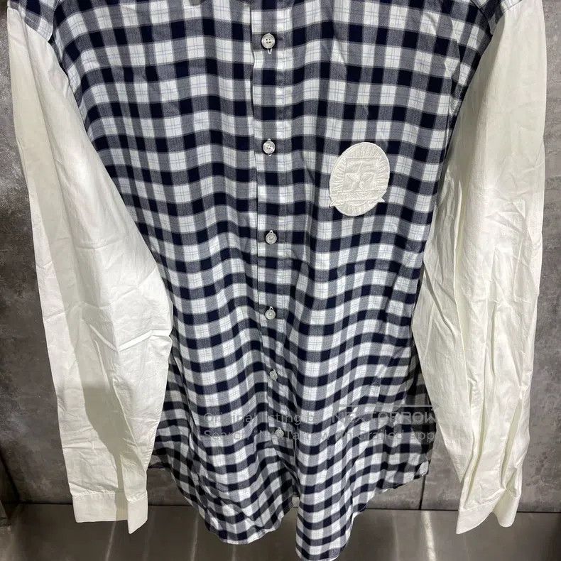 Givenchy Givenchy Size43 White star embroidered striped sailor shirt Size US M / EU 48-50 / 2 - 5 Thumbnail