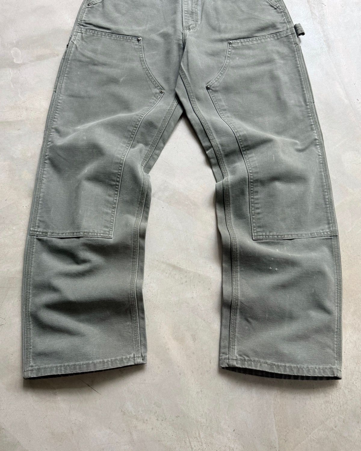 Carhartt VTG Carhartt Doubleknee B136 MOS Big logo ⭐️ Size US 32 / EU 48 - 7 Thumbnail