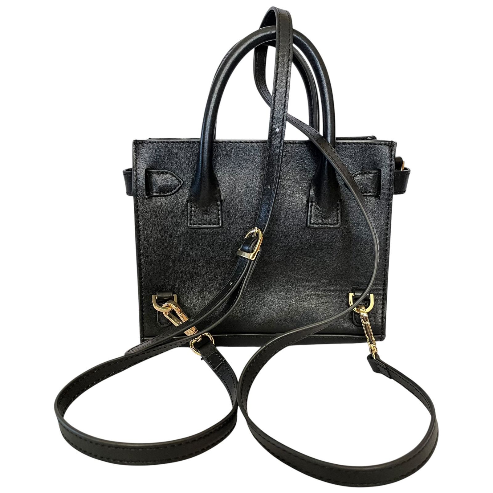 Pinko Pinko Black Leather Bow Tie Convertible Satchel Backpack Size ONE SIZE - 6 Thumbnail