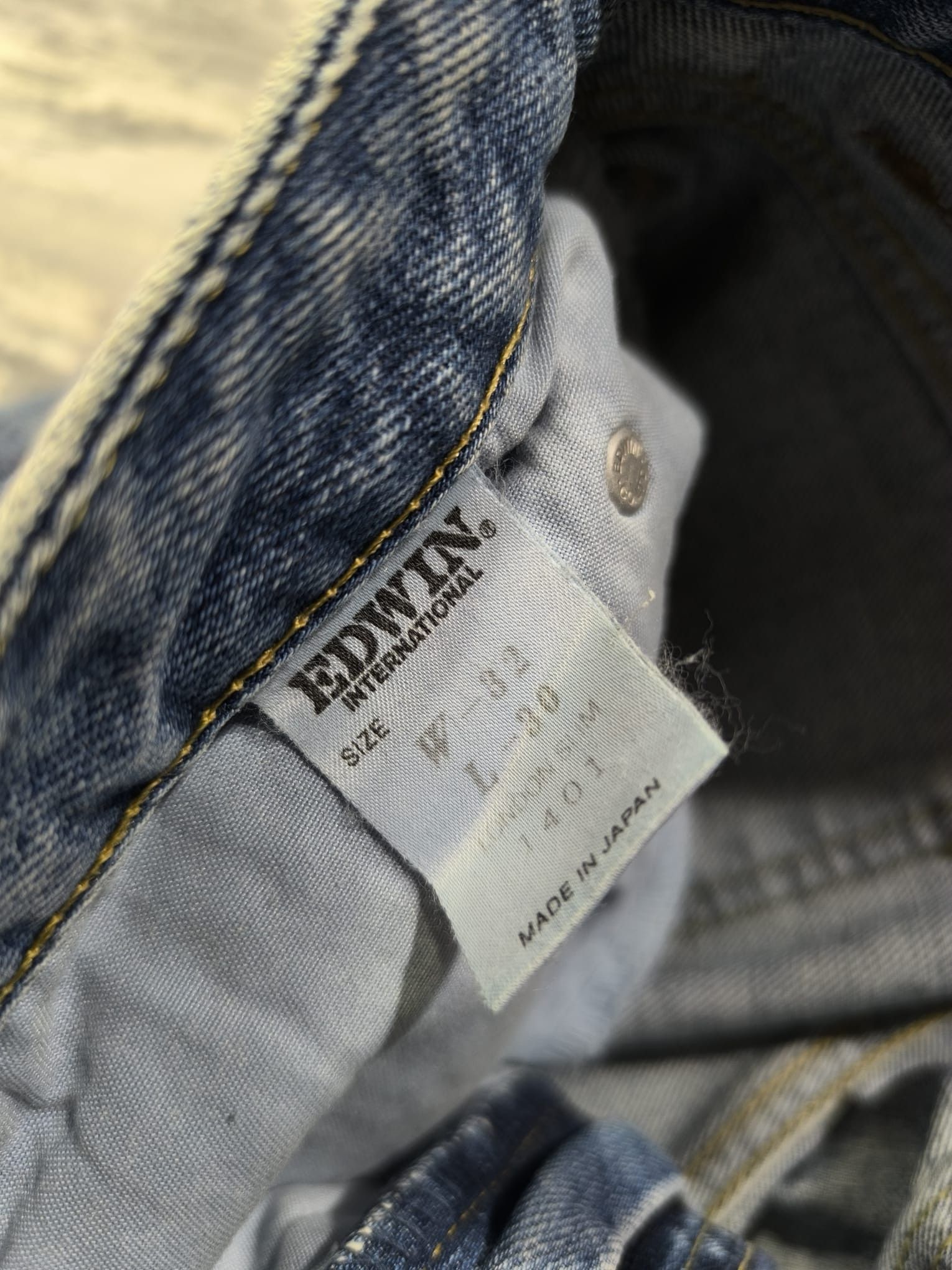 Edwin vtg edwin made in japan high waist regular fit archive Size US 29 - 6 Thumbnail
