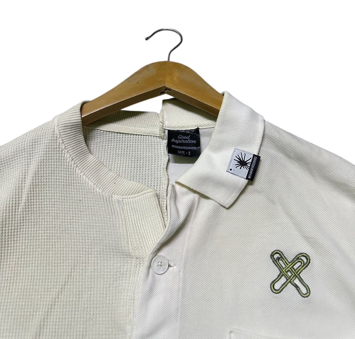 GU × Maison MIHARA YASUHIRO GU x MiharaYasuhiro Good Inspiration Hybrid Oversize Shirt Size US S / EU 44-46 / 1 - 2 Thumbnail