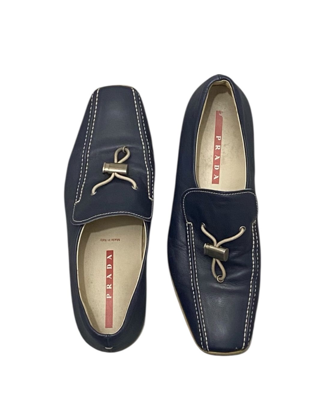 00s prada archive suede squaretoe loafer 【公式通販】