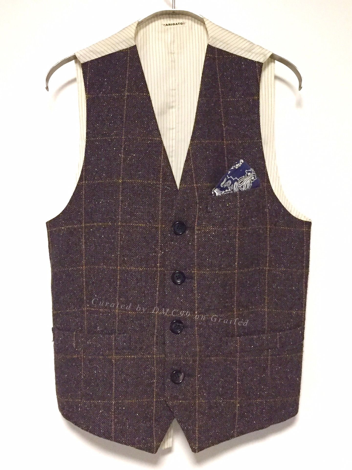 Blue Blue Japan BlueBlue Tweed Suit Vest Size US M / EU 48-50 / 2 - 1 Thumbnail