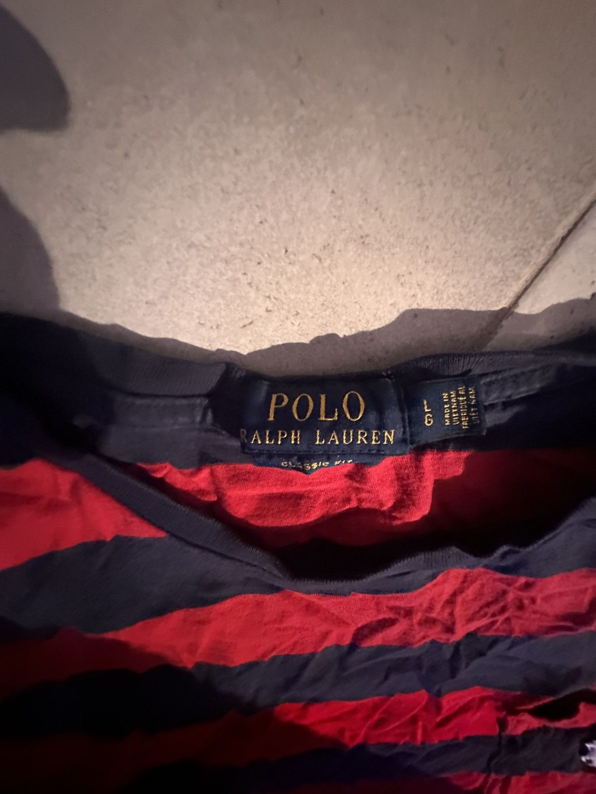 Polo Ralph Lauren Navy/Red Polo Ralph Lauren Striped Tee Size US L / EU 52-54 / 3 - 3 Thumbnail