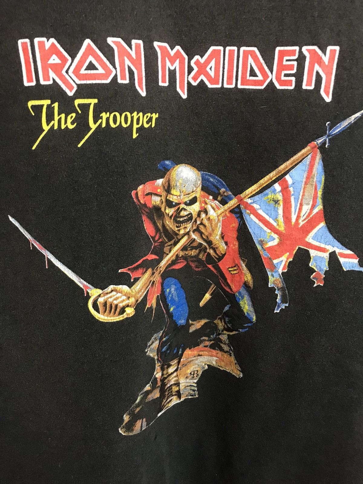 Band Tees Vintage 90s Iron maiden The Trooper band rock tee Size US L / EU 52-54 / 3 - 3 Thumbnail