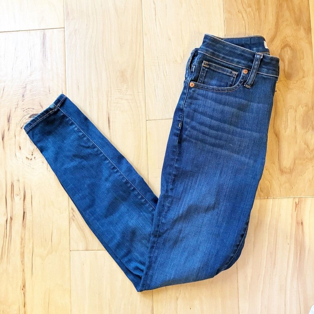 Madewell Madewell Curvy High Waist Skinny Jeans Sz 24 Dark Wash Denim Size 24" / US 00 / IT 34 - 9 Thumbnail