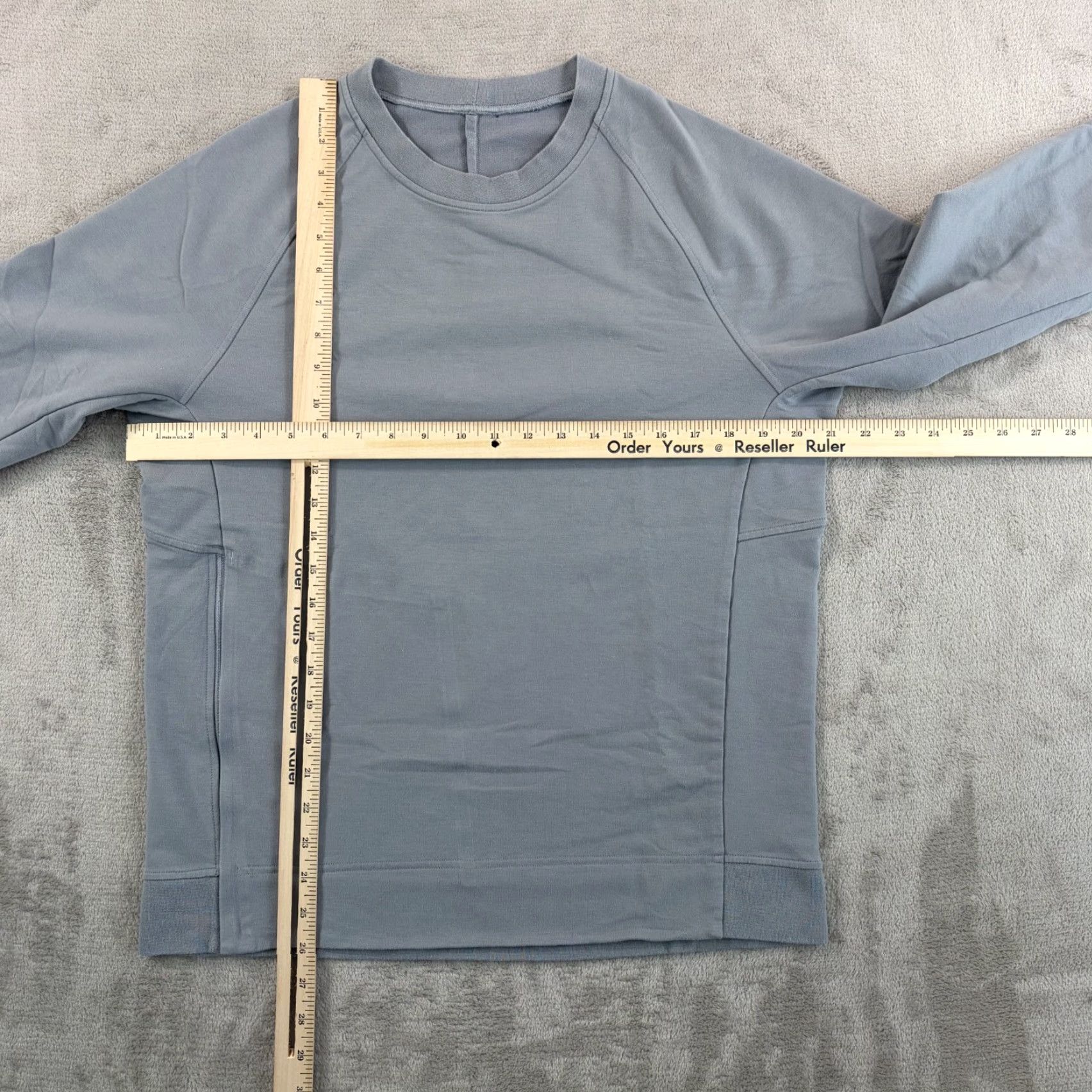 Lululemon Lululemon City Sweat Crew Sweatshirt Grey Large Men Zip Pockets Logo Stretch French Terry Size US L / EU 52-54 / 3 - 5 Thumbnail