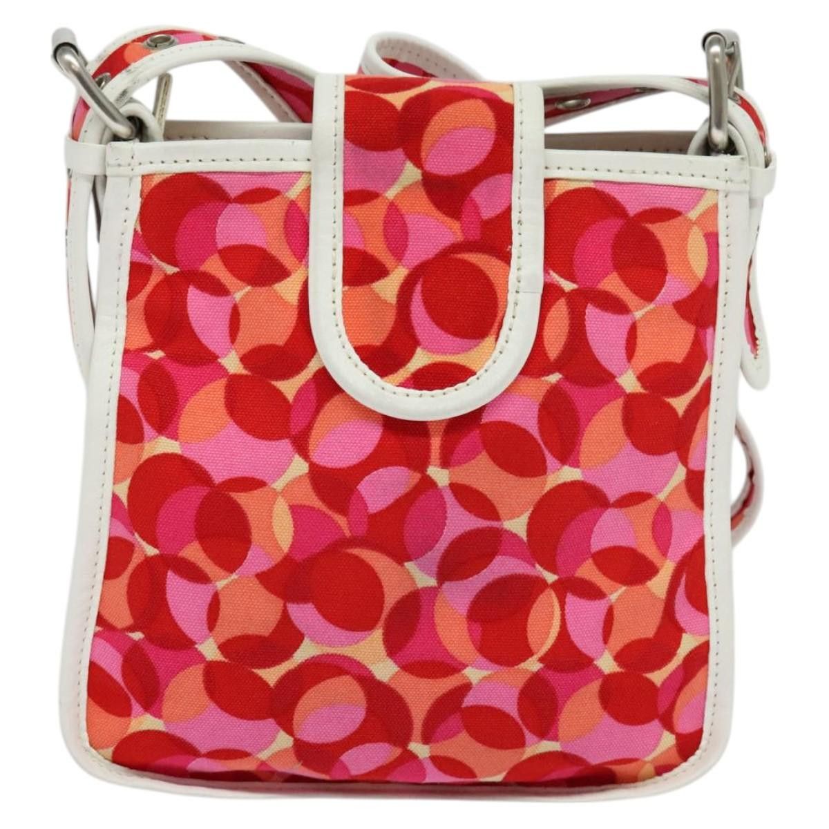 Celine CELINE Shoulder Bag Canvas Red Size ONE SIZE - 3 Thumbnail
