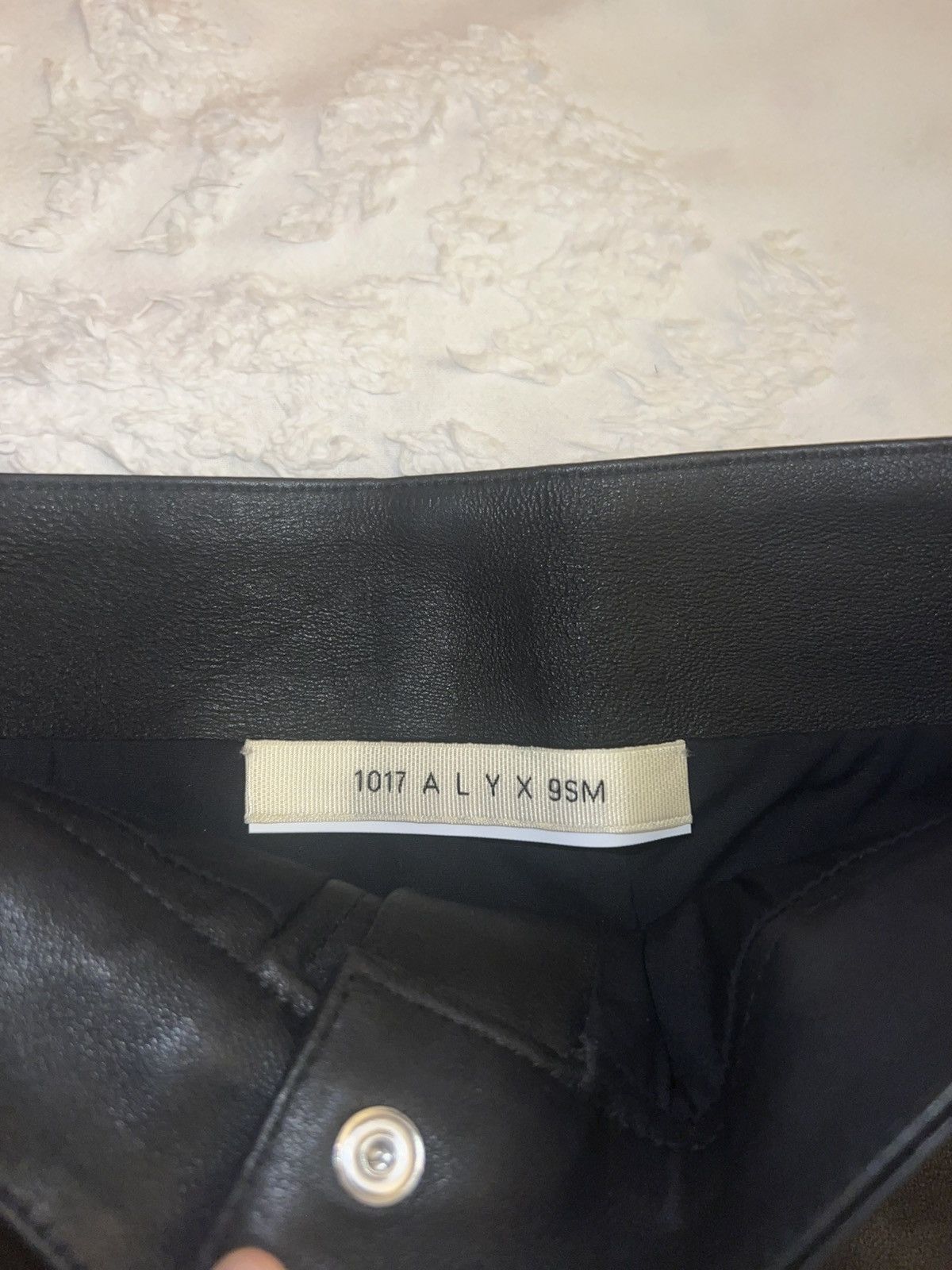 1017 ALYX 9SM Black Belted Leather Miniskirt Size 26" / US 2 / IT 38 - 5 Thumbnail