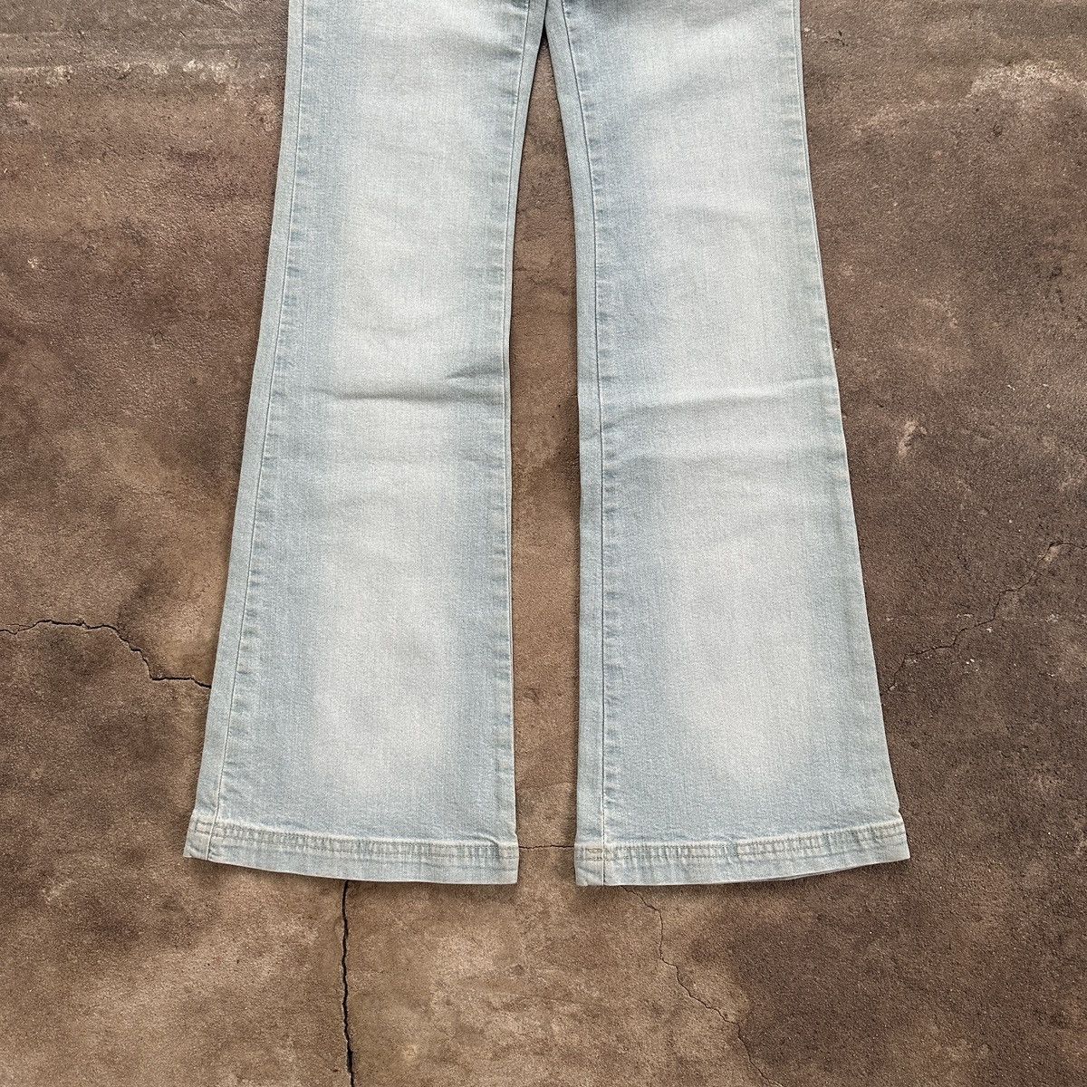 Japanese Brand × Vintage Vintage Y2K Rexton Low Rise Flared Denim Size 27" / US 4 / IT 40 - 3 Thumbnail