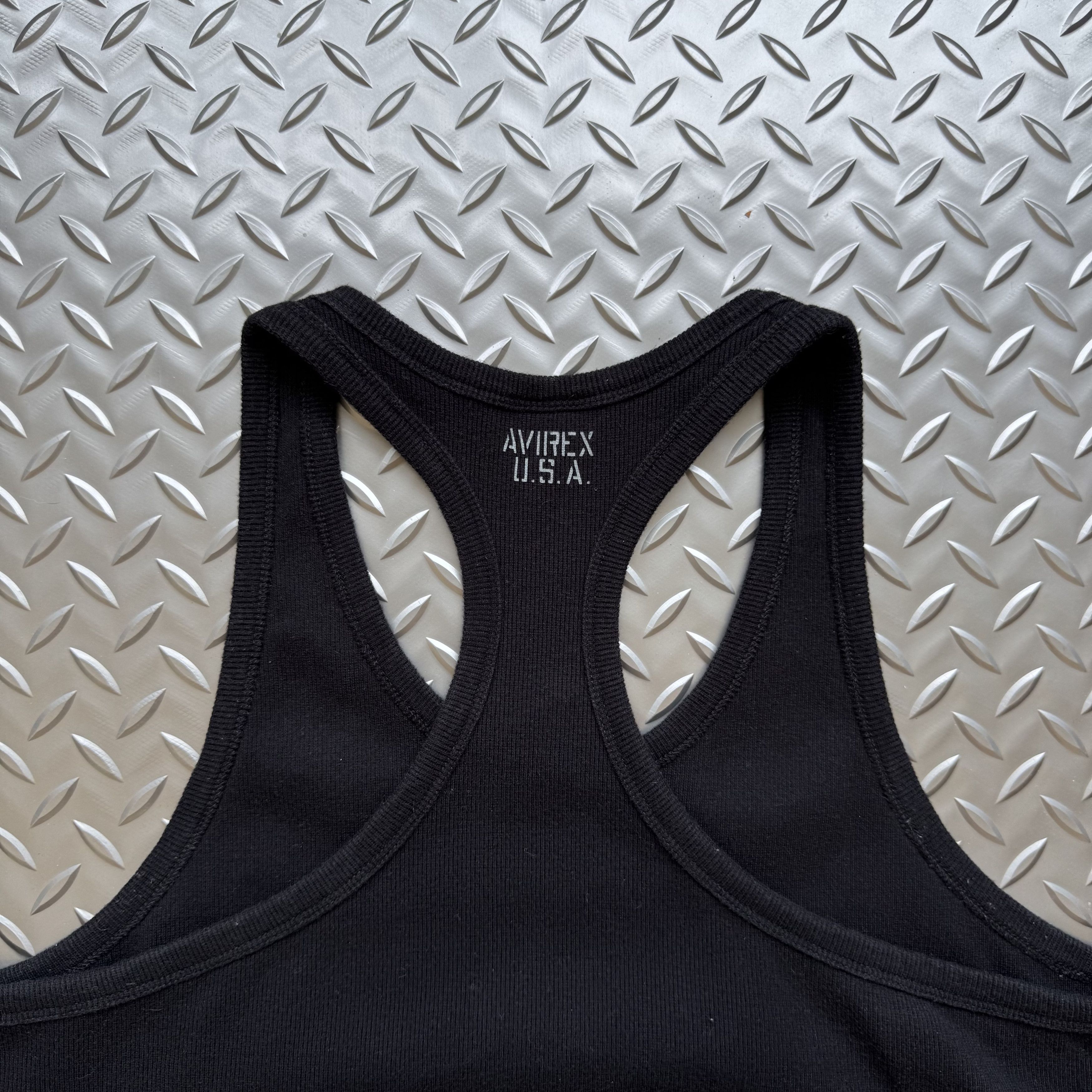 Avirex Vintage Avirex USA Ribbed Tank Top Black Archive Streetwear Size US L / EU 52-54 / 3 - 6 Thumbnail
