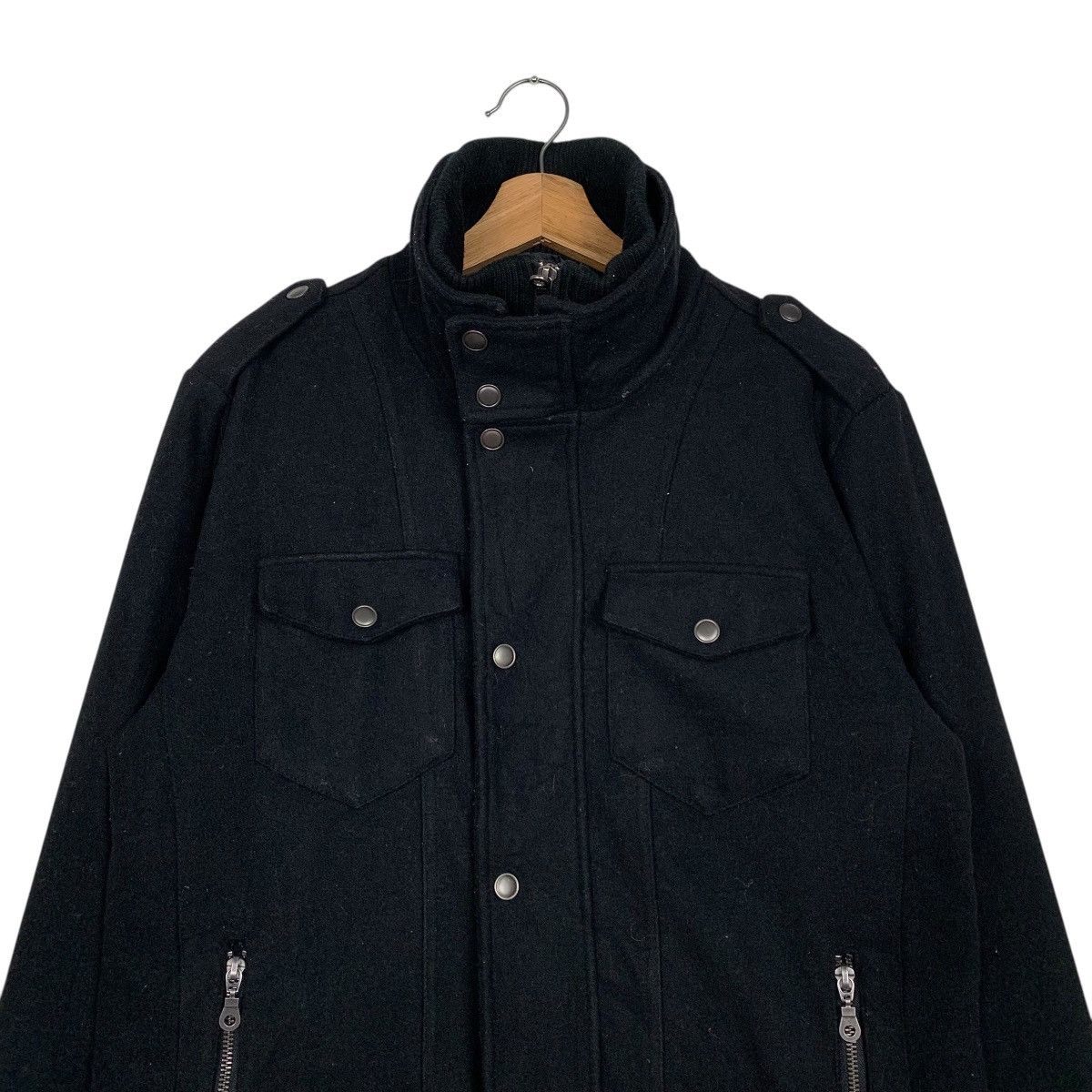 Japanese Brand Japanese Brand Machope Multipocket Black Jacket Size US M / EU 48-50 / 2 - 2 Thumbnail