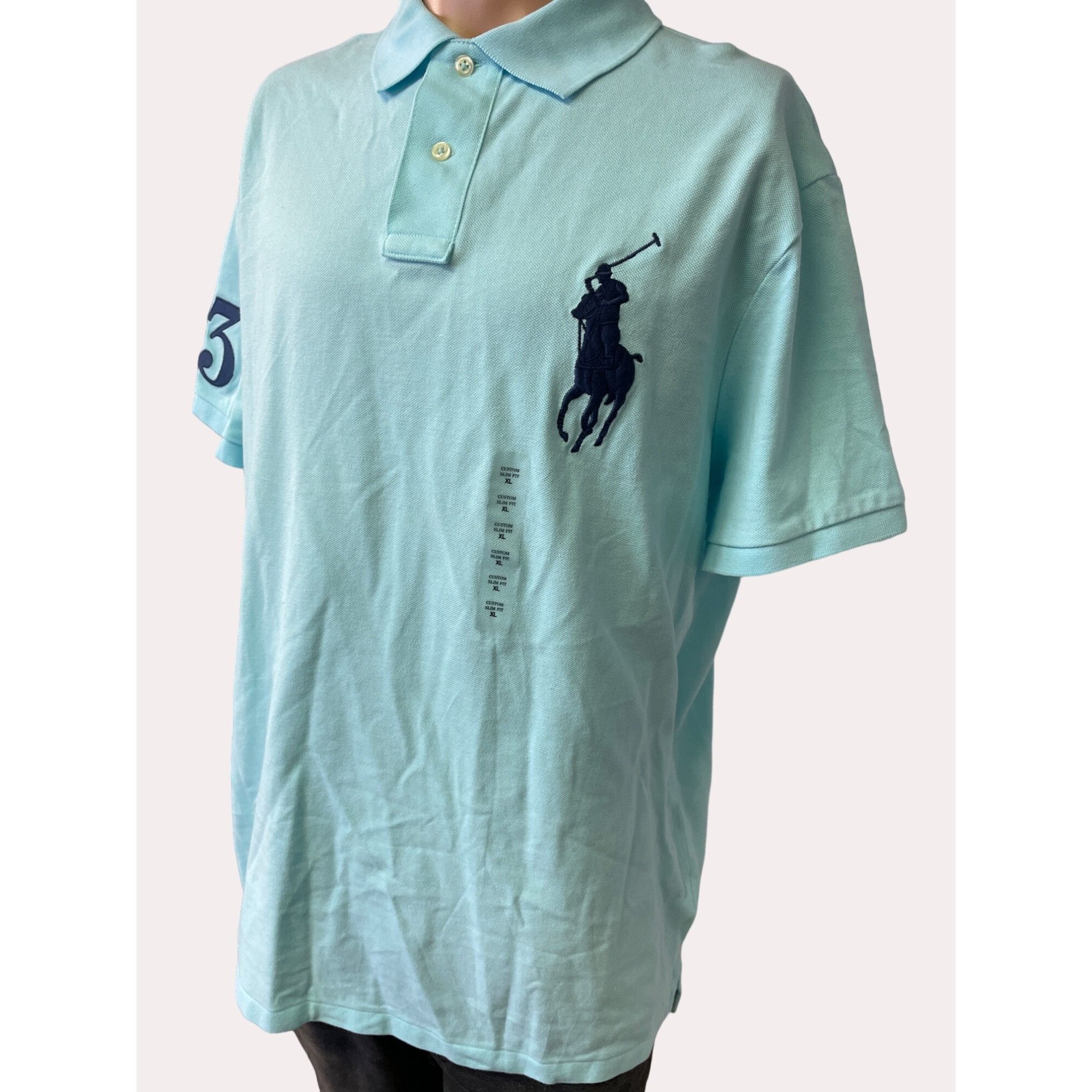 Polo Ralph Lauren Polo Ralph Lauren Men's Light Blue Golf Short Sleeve Shirt S Size US XL / EU 56 / 4 - 2 Thumbnail