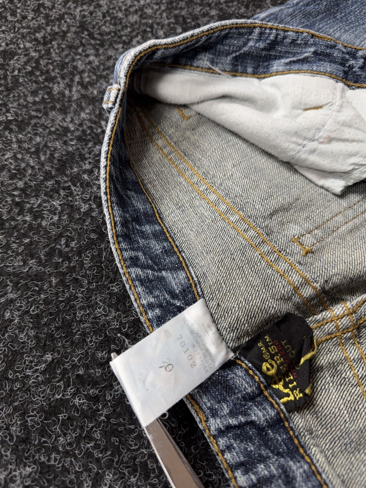 Lee Archive 90s Retro Lee Japan Y2K Flare Denim Jeans Low Rise Size 28" / US 6 / IT 42 - 11 Thumbnail