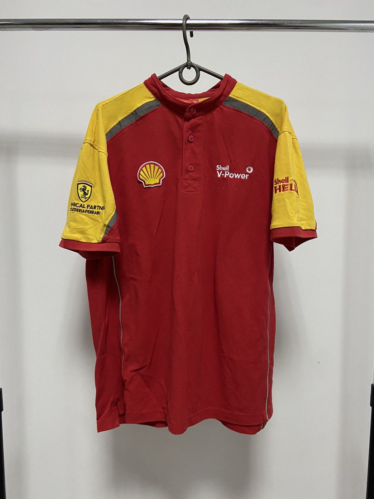 Ferrari × Vintage Ferrari Racing Vintage Big Logo t shirt reflective shell Size US XL / EU 56 / 4 - 1 Thumbnail