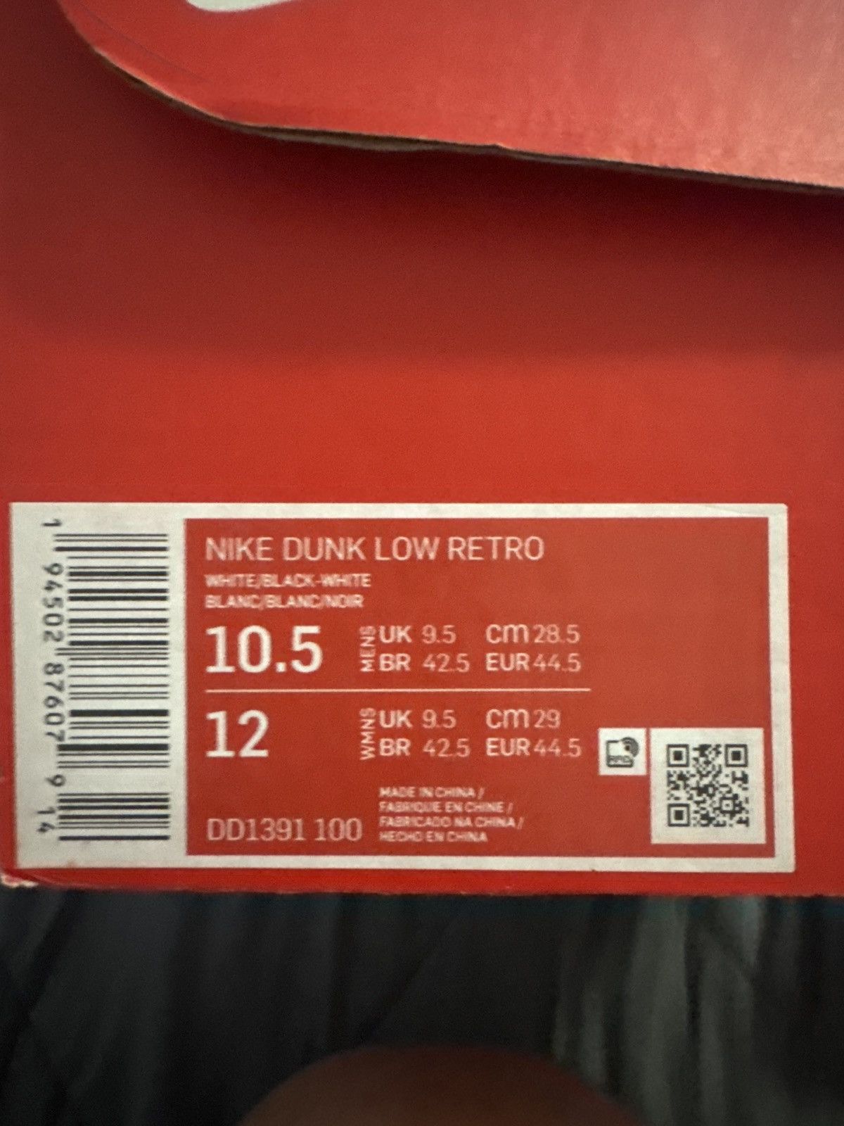 Nike Nike Dunk Low Panda Size US 10.5 / EU 43-44 - 7 Thumbnail