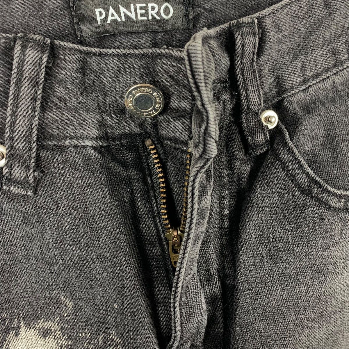 Designer × Japanese Brand PANERO Bleach dyedenim skinny jeans Size US 27 - 13 Thumbnail