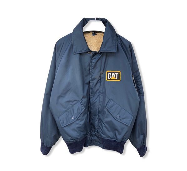 image of Caterpillar x Vintage Cat Logo Zipper Jacket, Men's (Size Large)