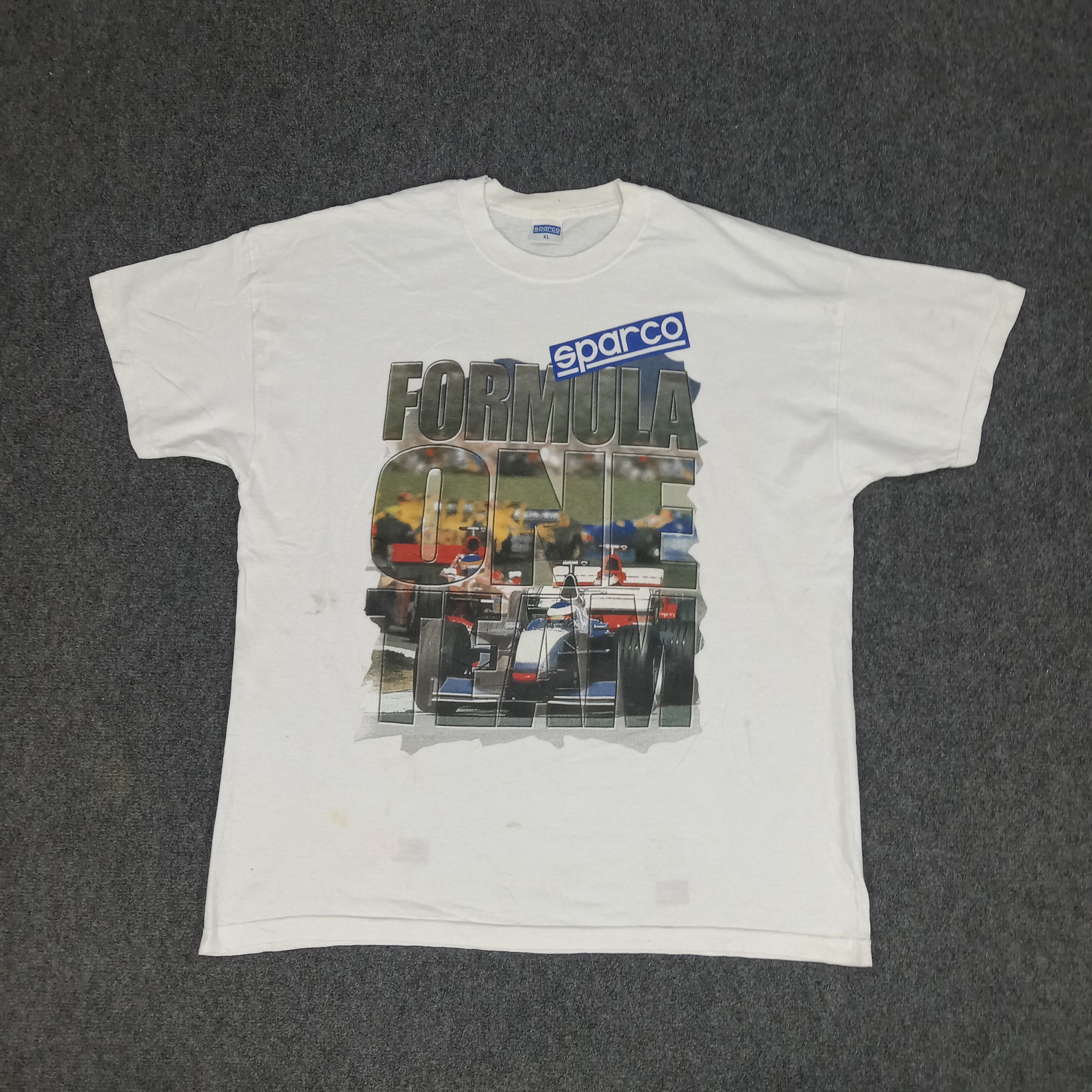 Vintage Sparco Formula One Team Racing Circuit Tshirt Size US XXL / EU 58 / 5 - 1 Thumbnail