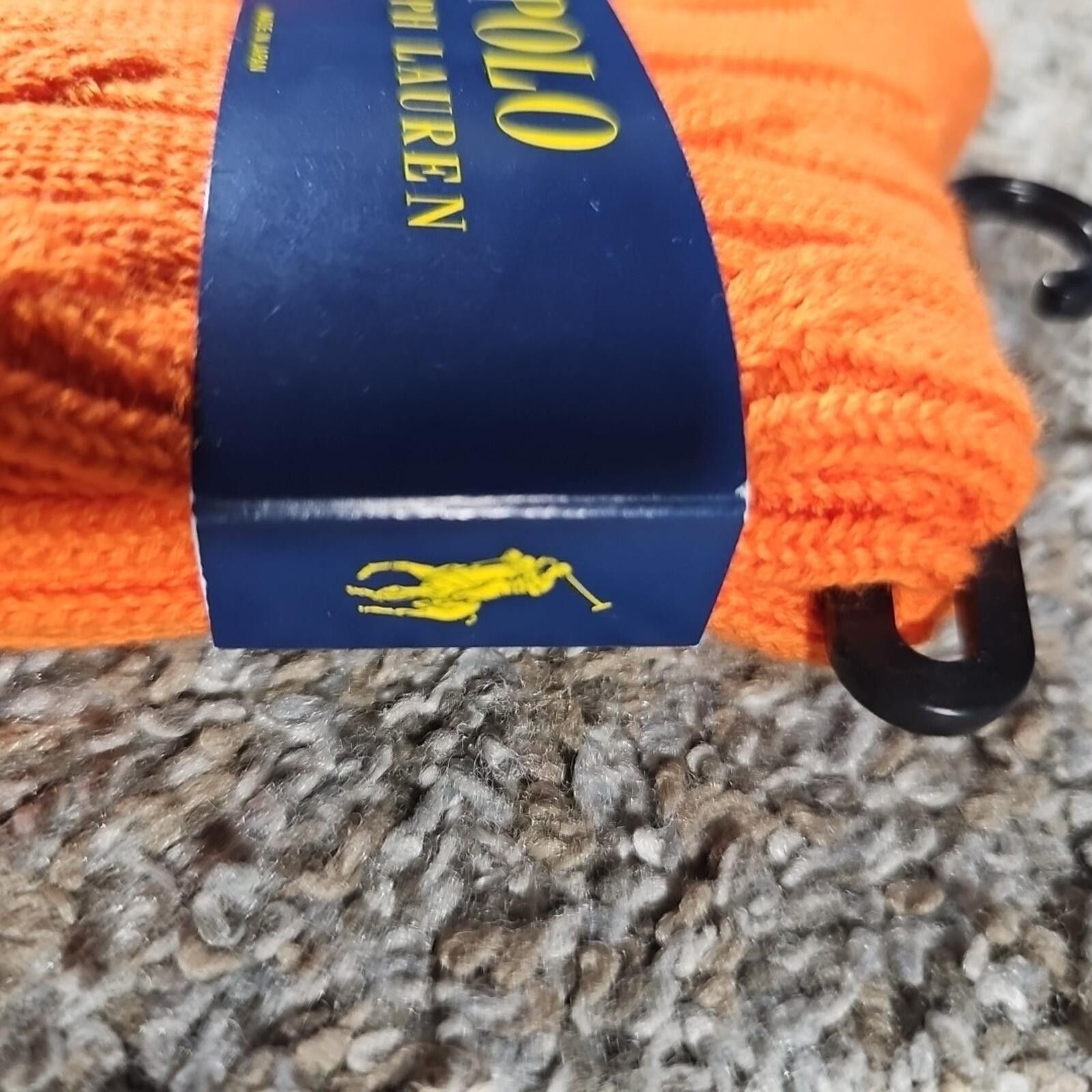 Polo Ralph Lauren Polo Ralph Lauren Orange Womens Socks 9-11 NWT Size ONE SIZE - 4 Thumbnail