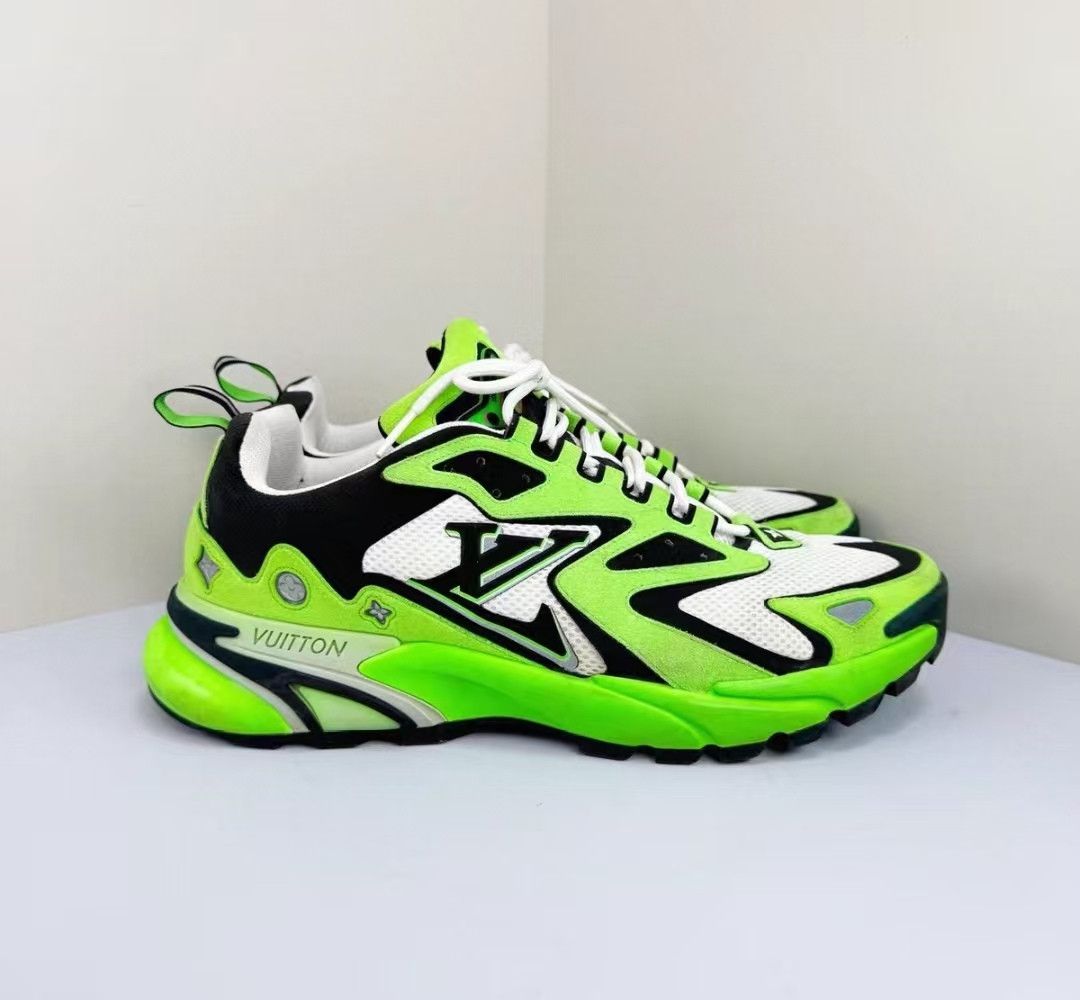 Louis Vuitton LV Runner Tatic White Green Sneakers Size US 9.5 / EU 42-43 - 6 Thumbnail