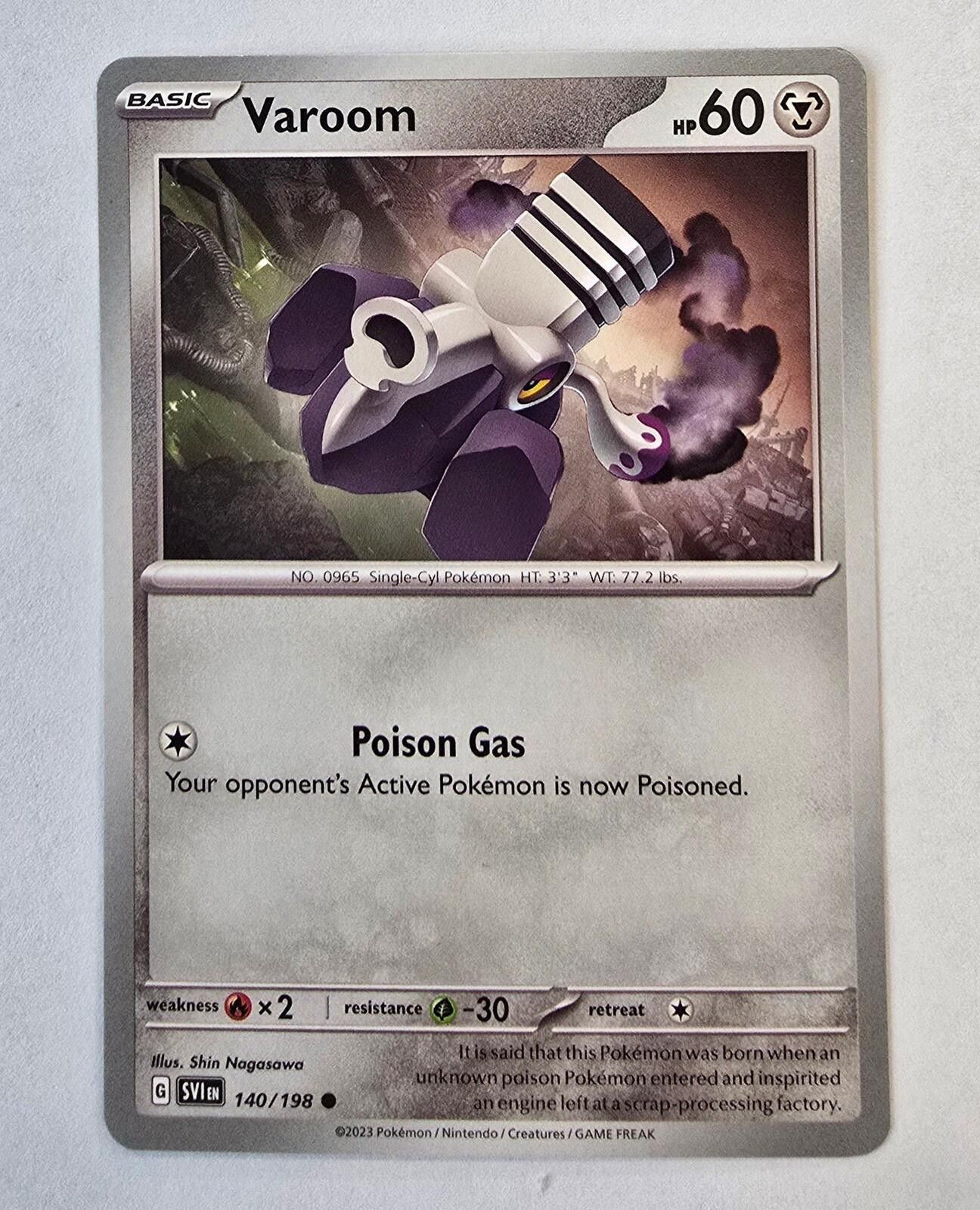 Pokemon Varoom Pokémon (140/198) from the Scarlet & Violet Base Set Size ONE SIZE - 1 Thumbnail