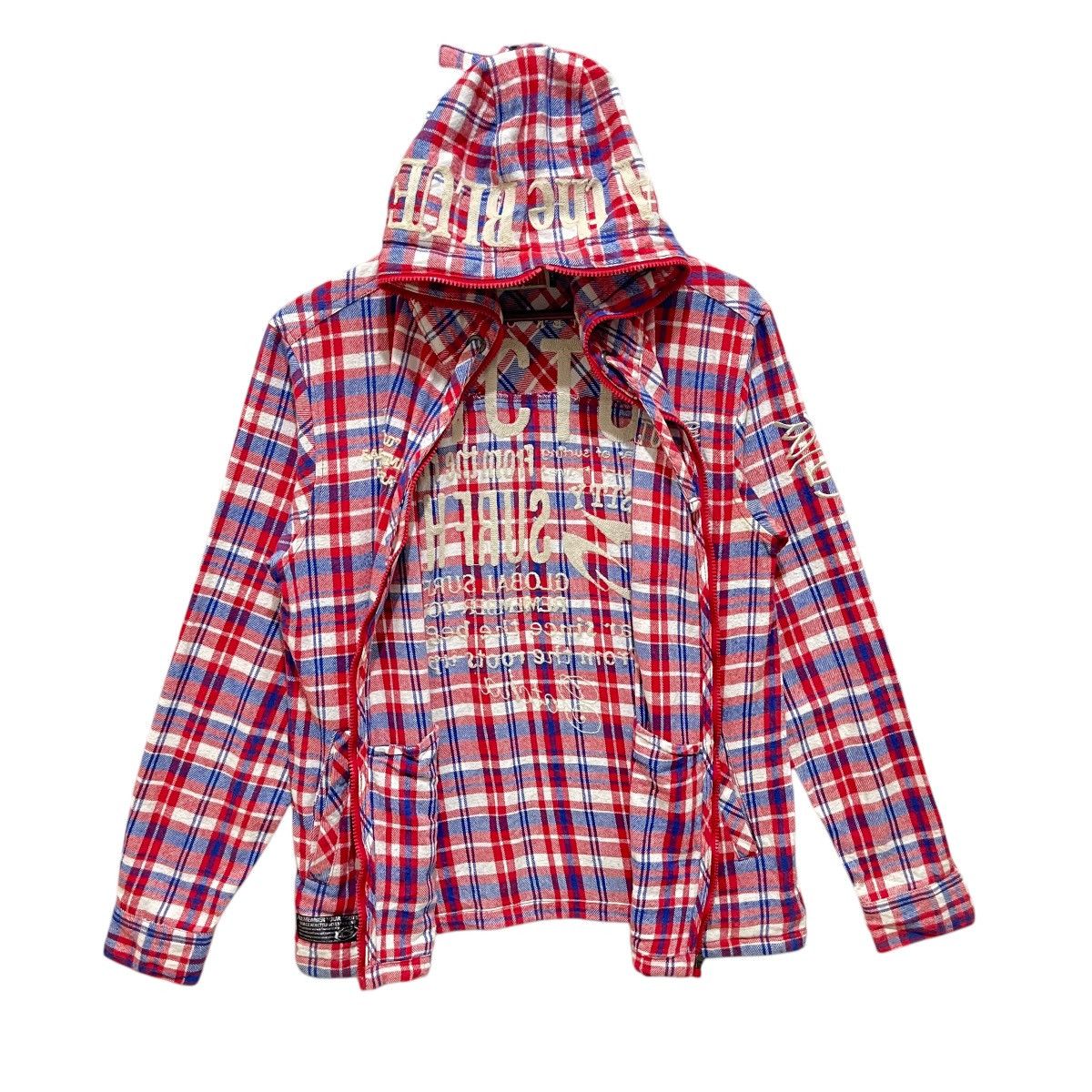 Gotcha × Vintage Vintage GOTCHA Surf Checked Hoodie Jacket Size US M / EU 48-50 / 2 - 8 Thumbnail