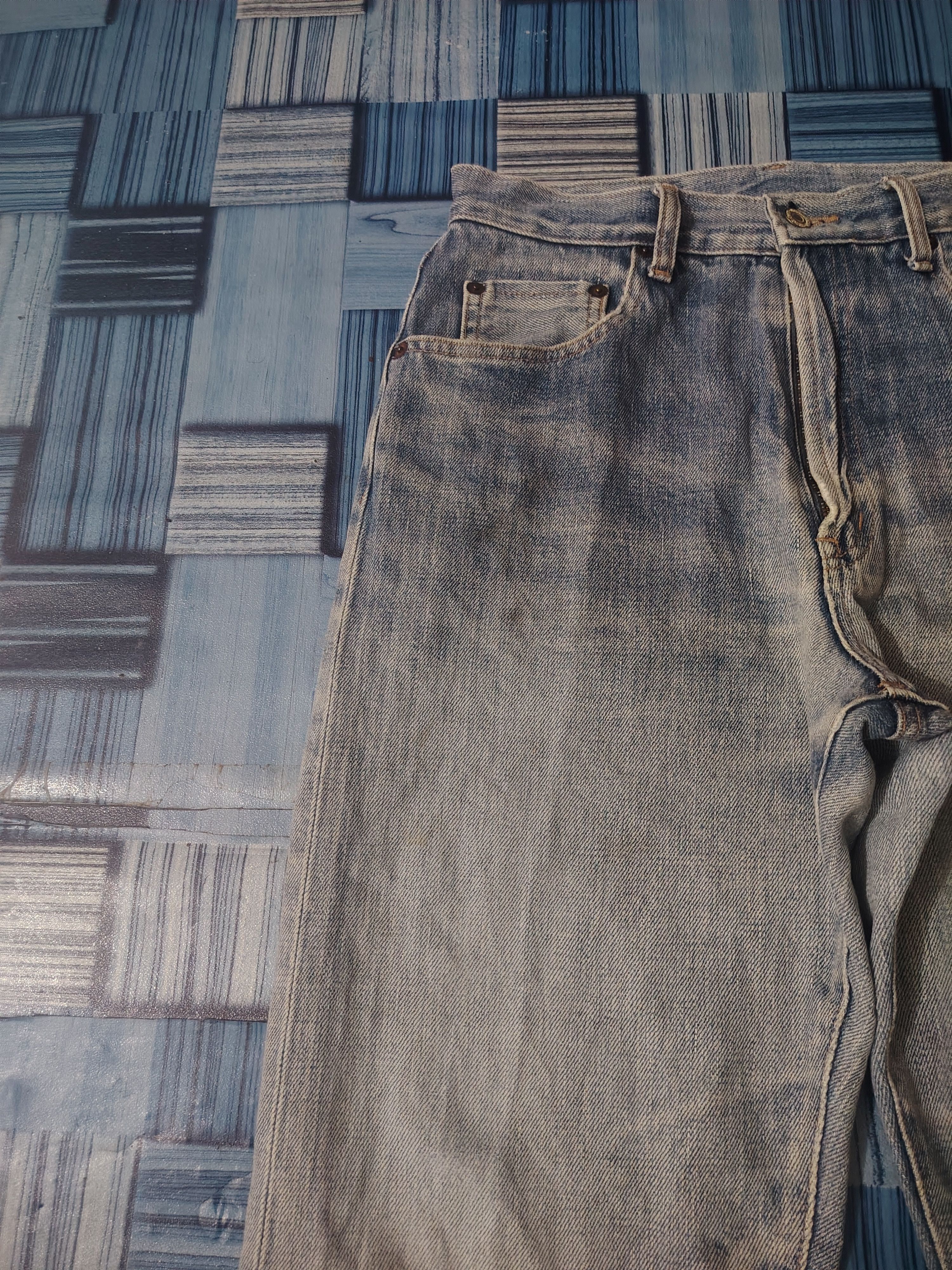 Spellbound Distressed Jeans Spellbound Rare Green line Selvedge Jeans Size US 29 - 8 Thumbnail
