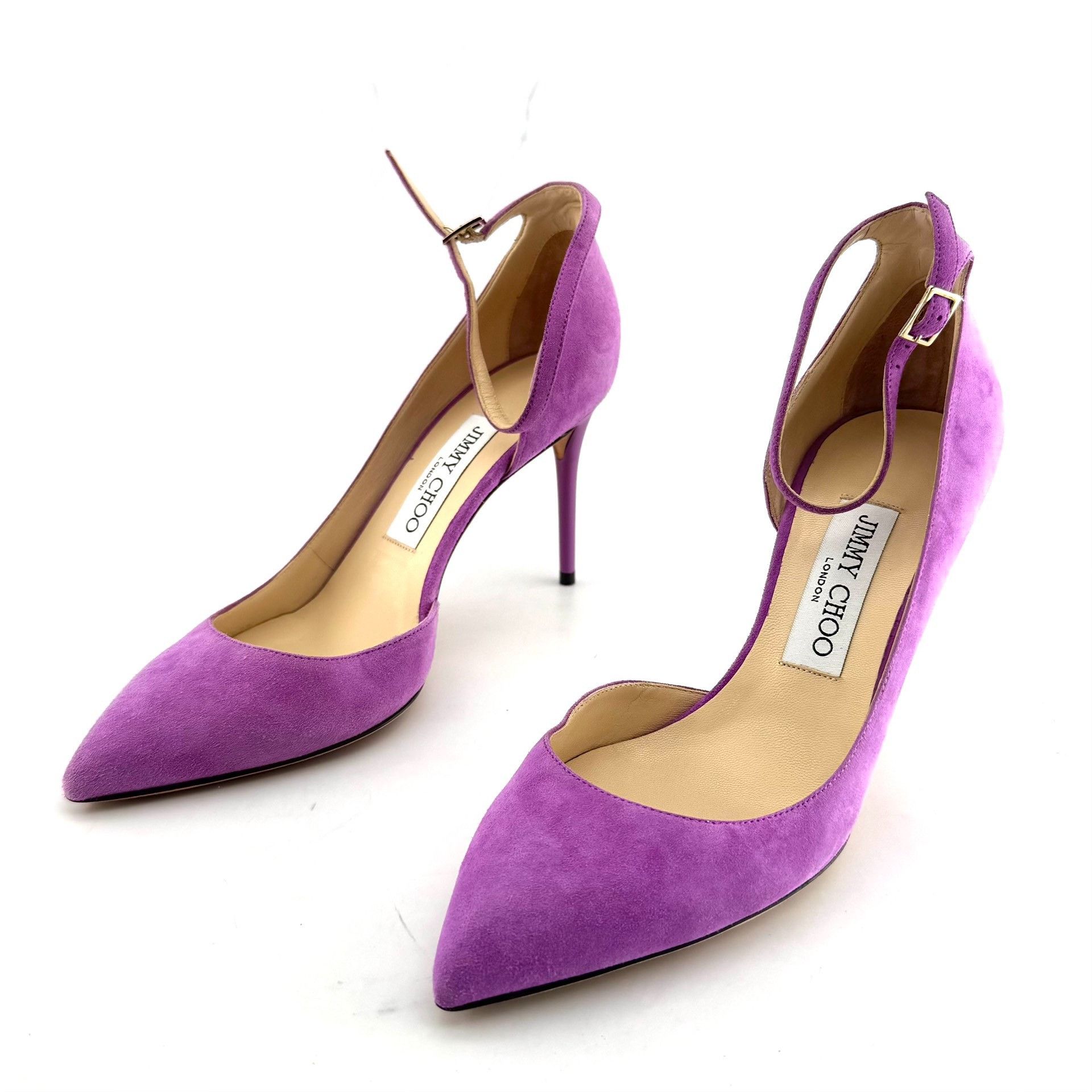 Jimmy Choo Jimmy Choo Suede Stiletto Heels Size US 6 / IT 36 - 1 Thumbnail