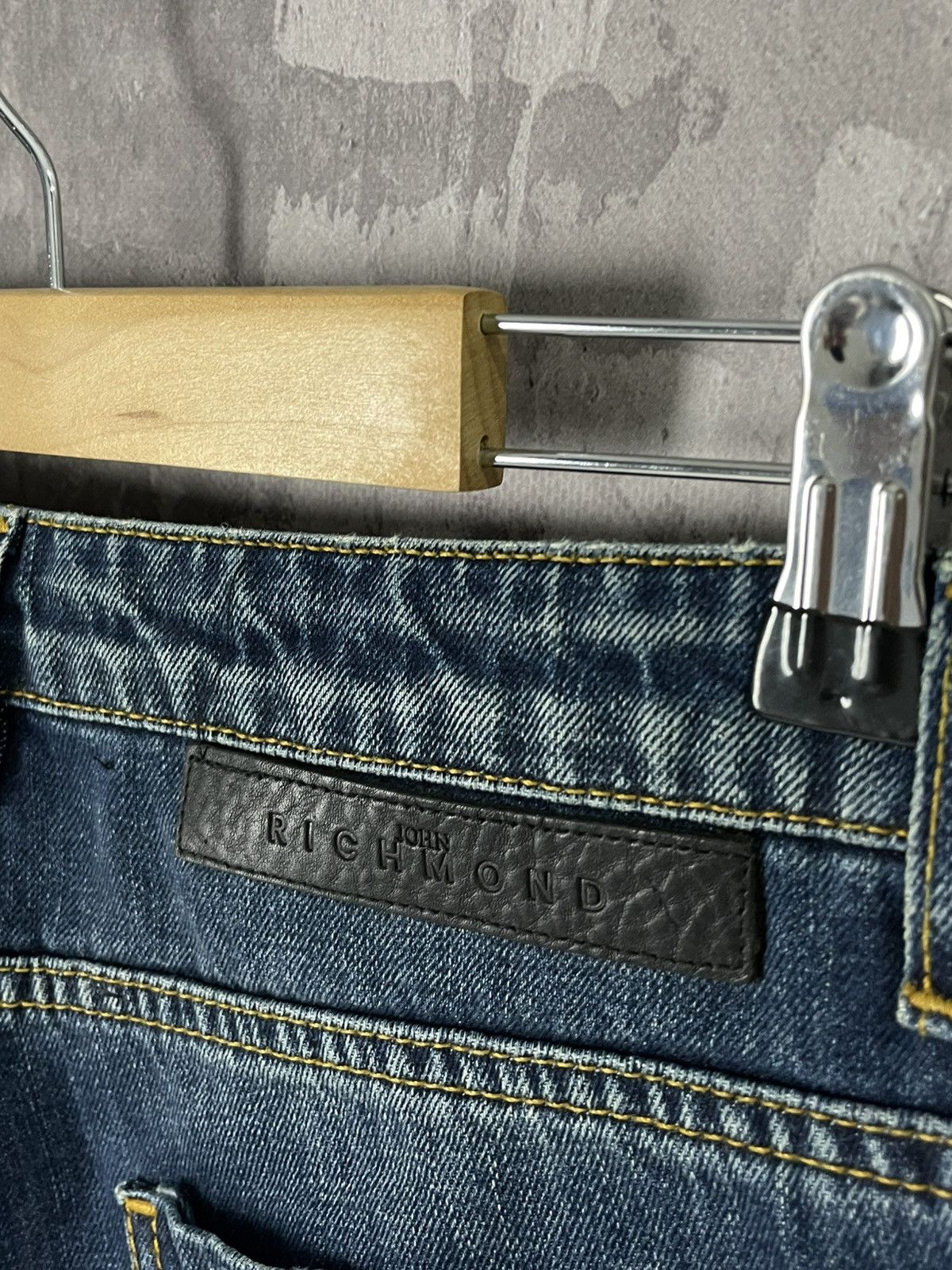John Richmond × Vintage Vintage John Richmond Y2K Japanese Denim Shorts Size US 29 - 7 Thumbnail
