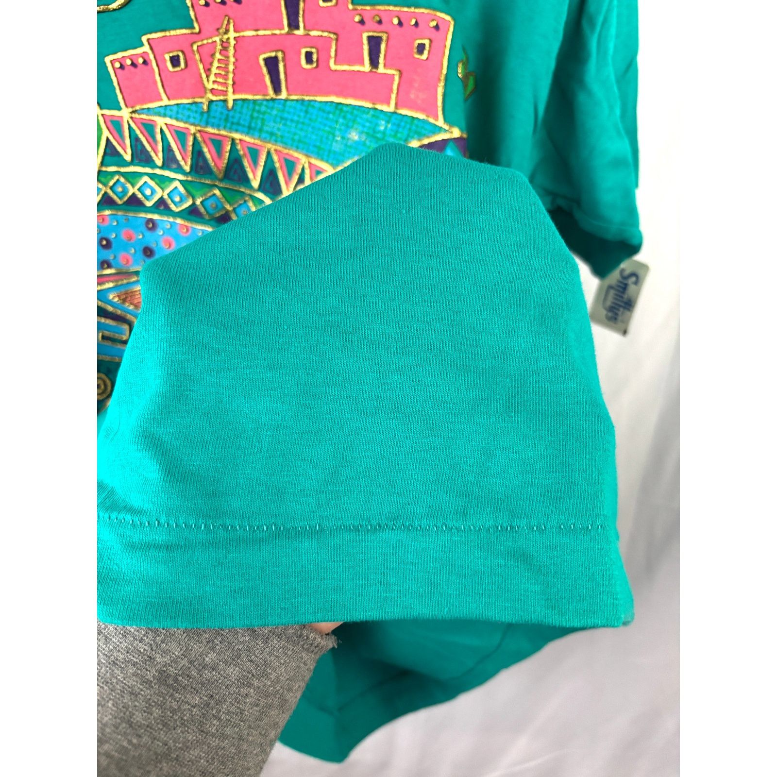Vintage VTG Arizona Single Stitch Crewneck Tshirt Green Southwestern Size US L / EU 52-54 / 3 - 10 Thumbnail