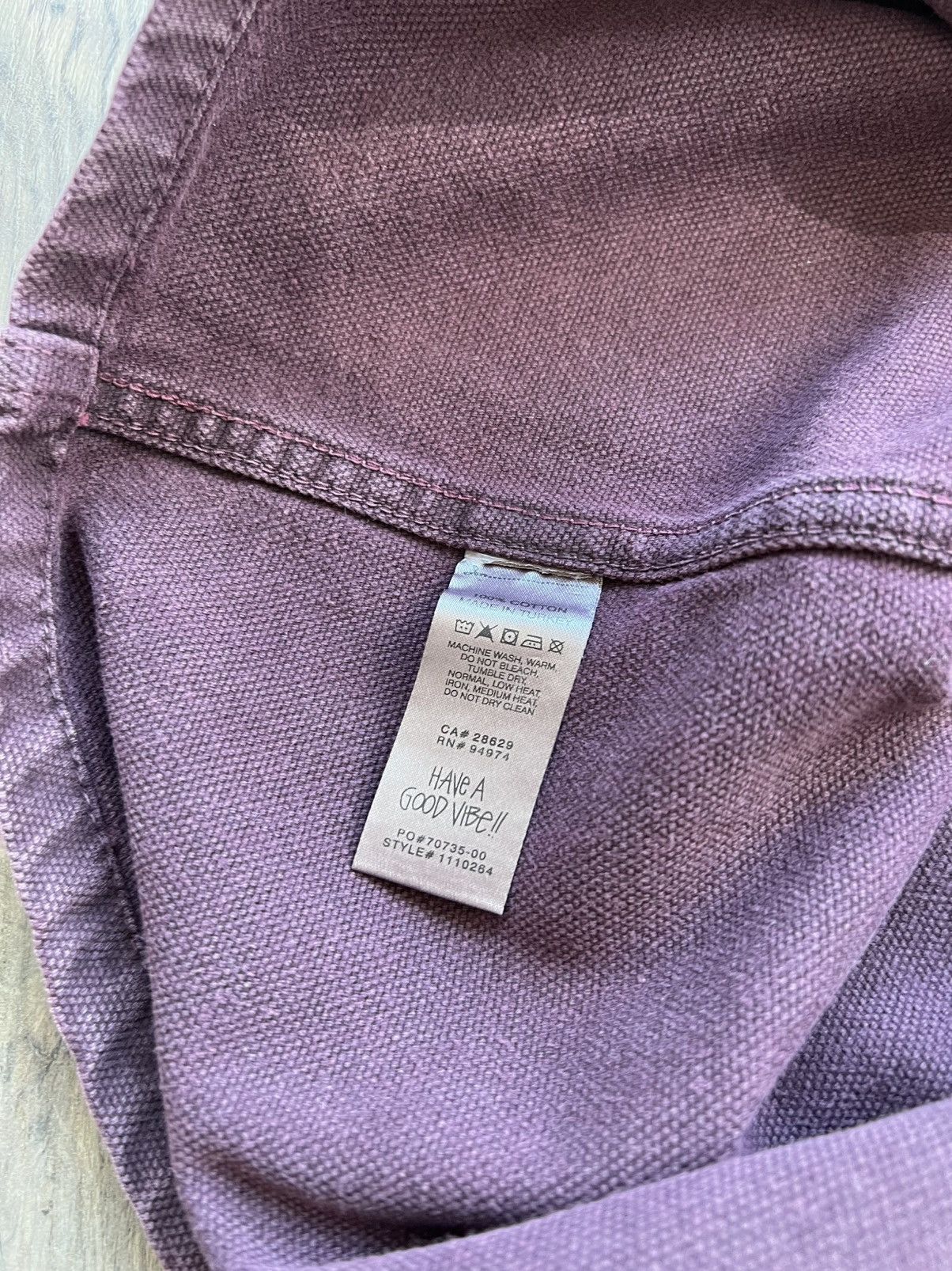 Stussy Stussy Washed Canvas Zip Work Shirt “Purple” Small Size US S / EU 44-46 / 1 - 7 Thumbnail