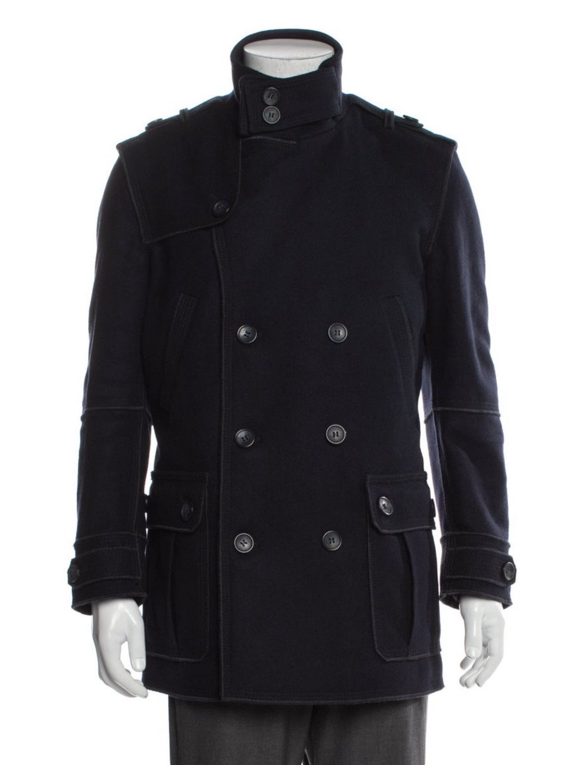 Dolce & Gabbana D&G virgin wool peacoat Size US S / EU 44-46 / 1 - 1 Thumbnail
