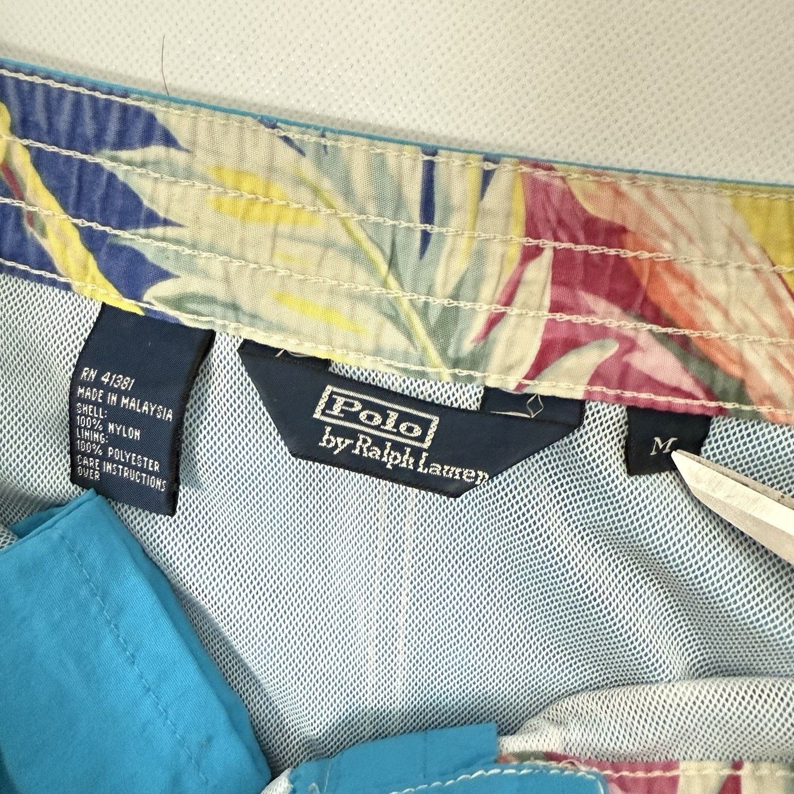Polo Ralph Lauren Polo Ralph Lauren Swim Trunks Shorts Teal Cargo Pony Vintage Size US 32 / EU 48 - 3 Thumbnail