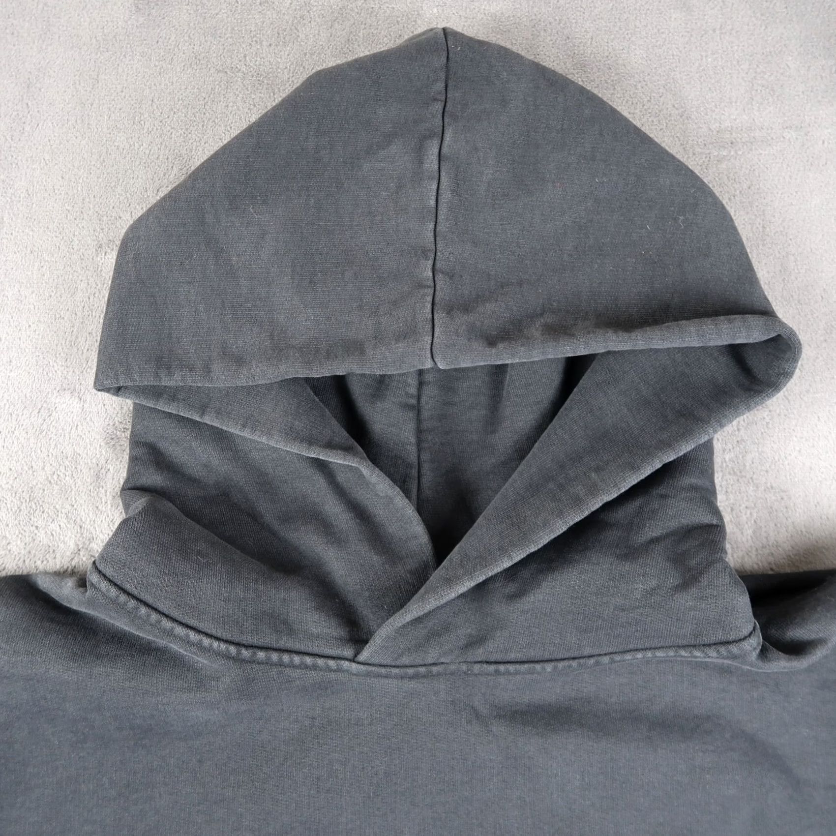 Acne Studios ACNE STUDIOS Mens Hoodie Washed Black Franklin Stamp Size S Oversized Hooded Cotton Fleece Pullover Crew Neck Regular Fit Winter Fall Gents Size US S / EU 44-46 / 1 - 4 Thumbnail