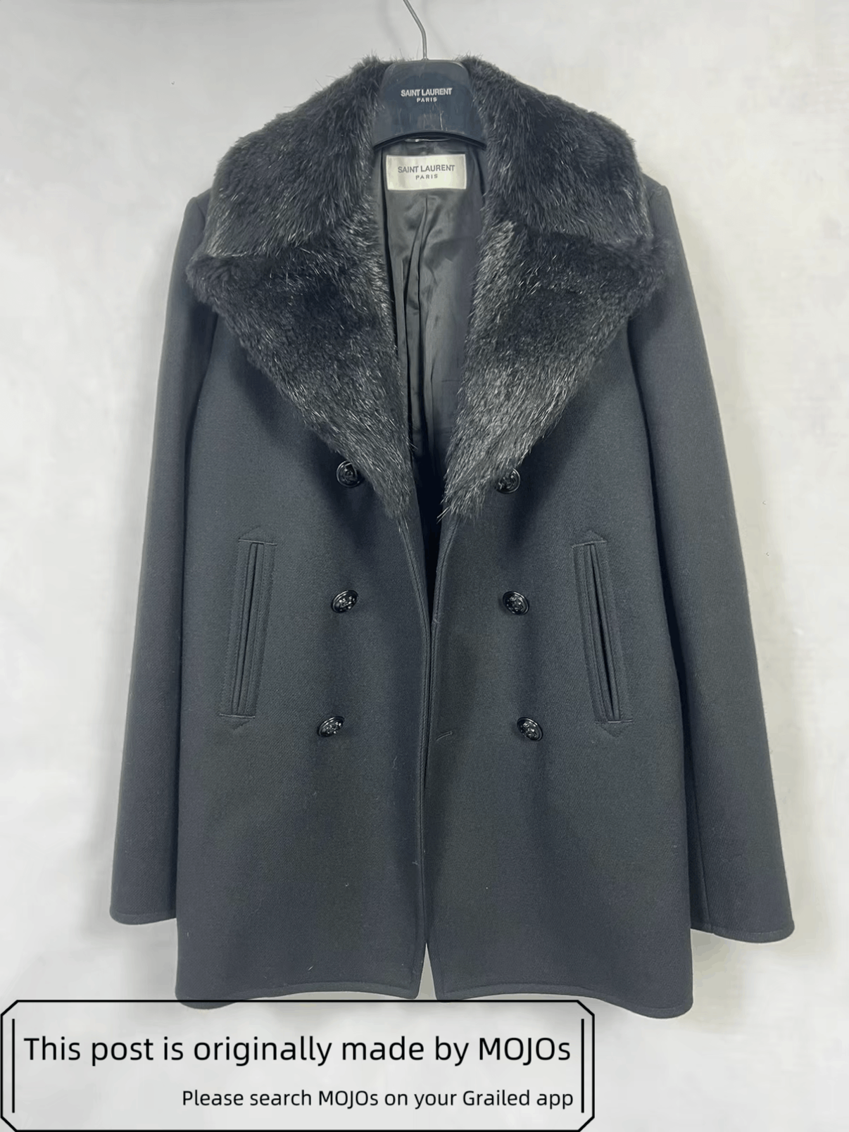 Saint Laurent Paris Sz 50 Saint Laurent Paris 16AW Fur Coat mojos611122 Size US M / EU 48-50 / 2 - 2 Thumbnail