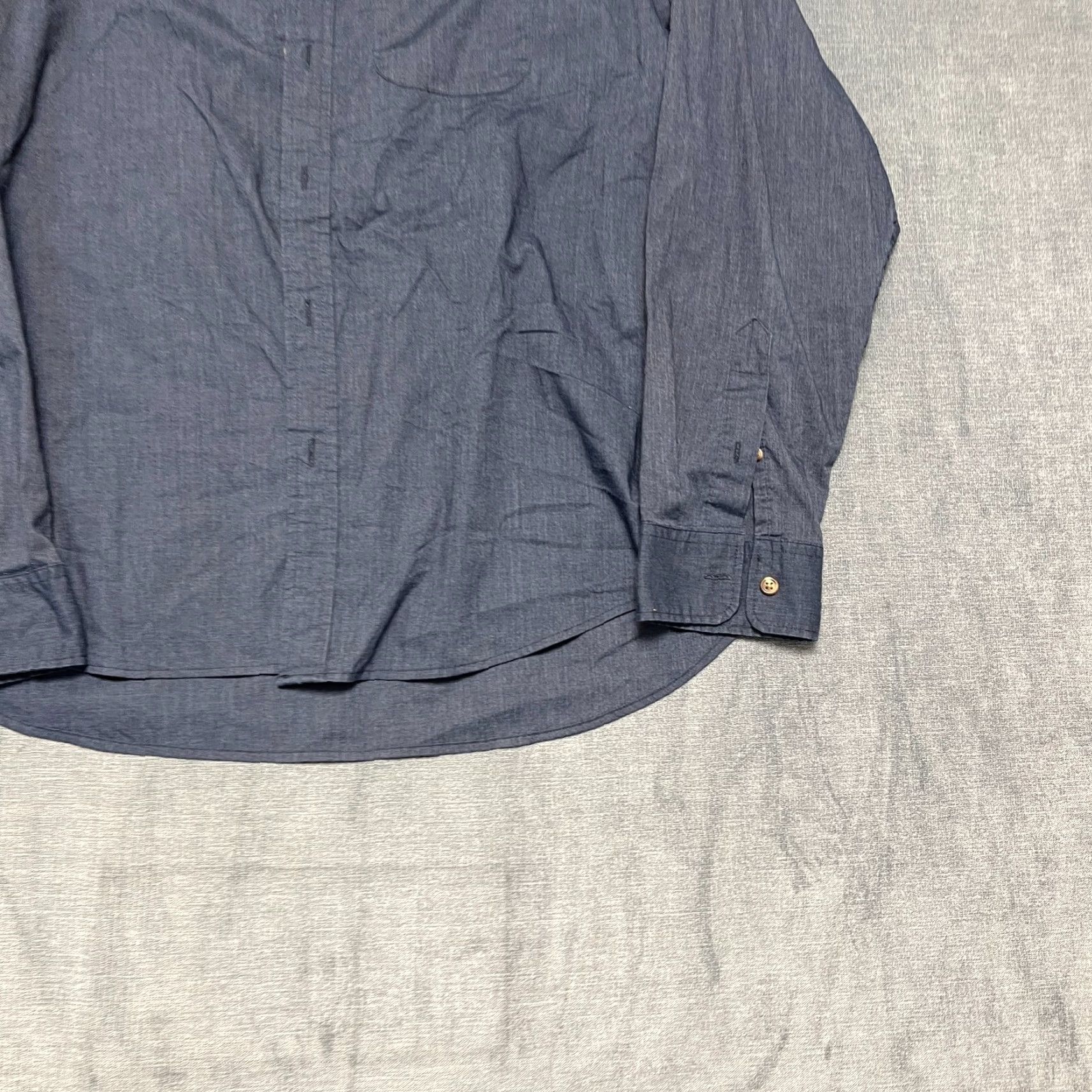 Old Navy Old Navy Shirt Mens XL Gray Everyday Cotton Built In Flex Regular Fit Button Up Size US XL / EU 56 / 4 - 2 Thumbnail