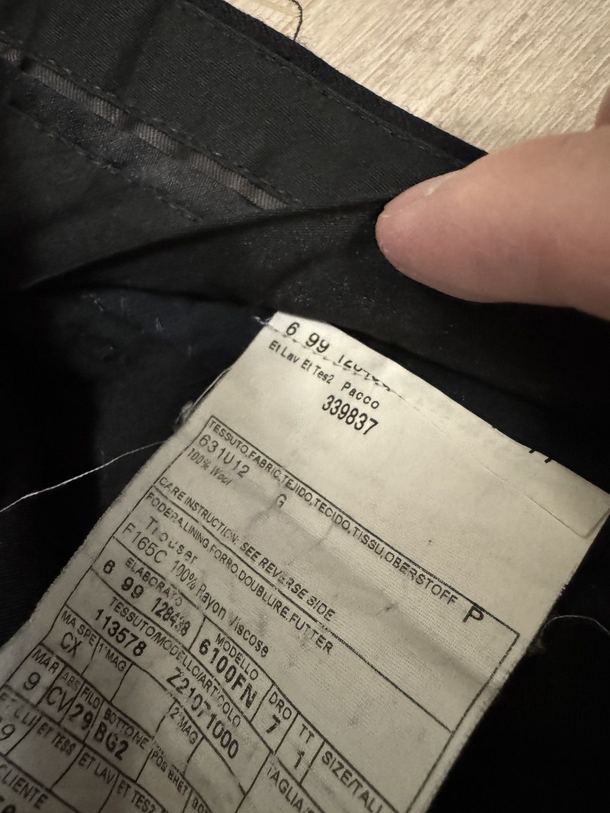 Gucci Vintage GUCCI Wool Trousers Size US 34 / EU 50 - 8 Thumbnail