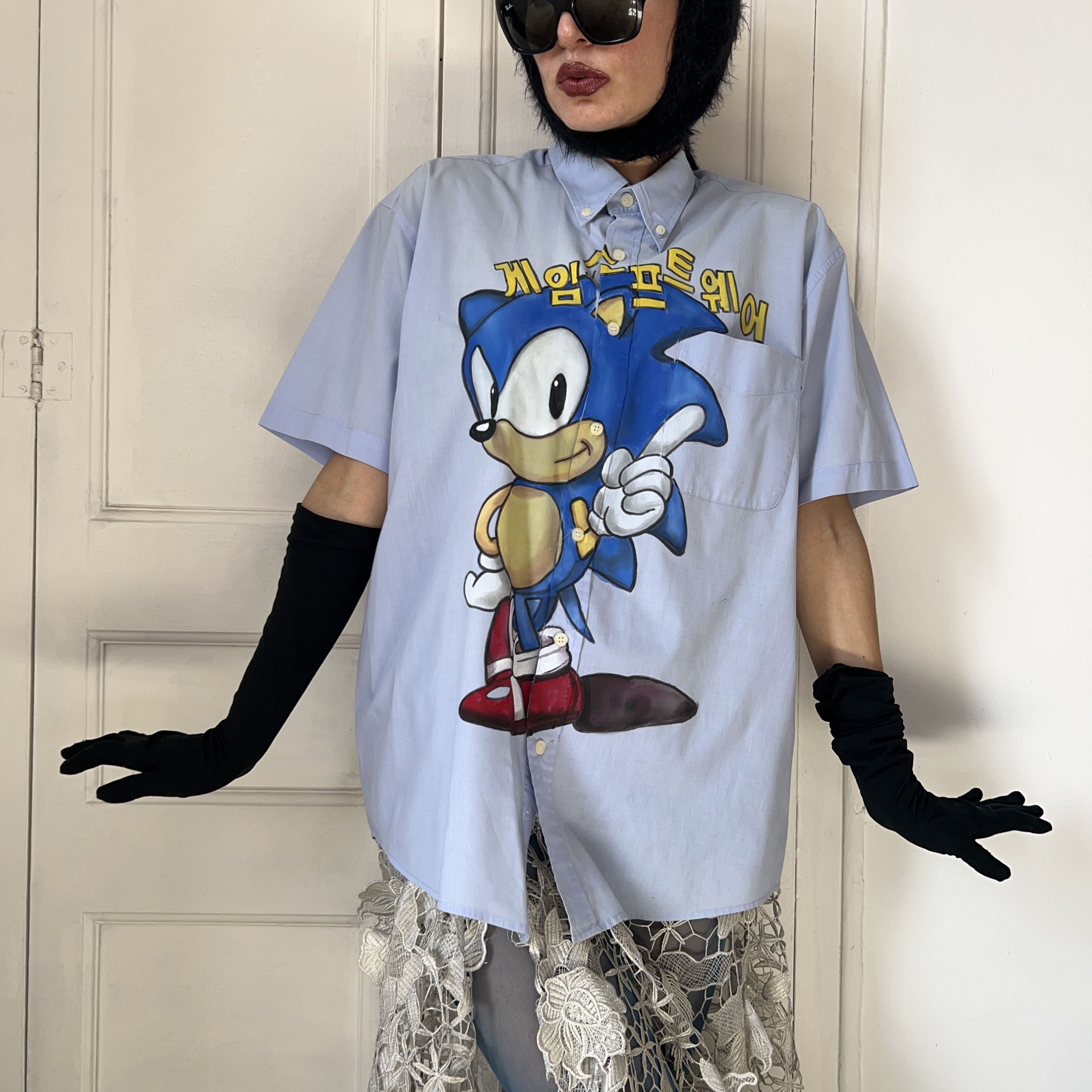 Other Custom reworked Sonic the Hedgehog button up Size XXL / US 16-18 / IT 52-54 - 8 Thumbnail